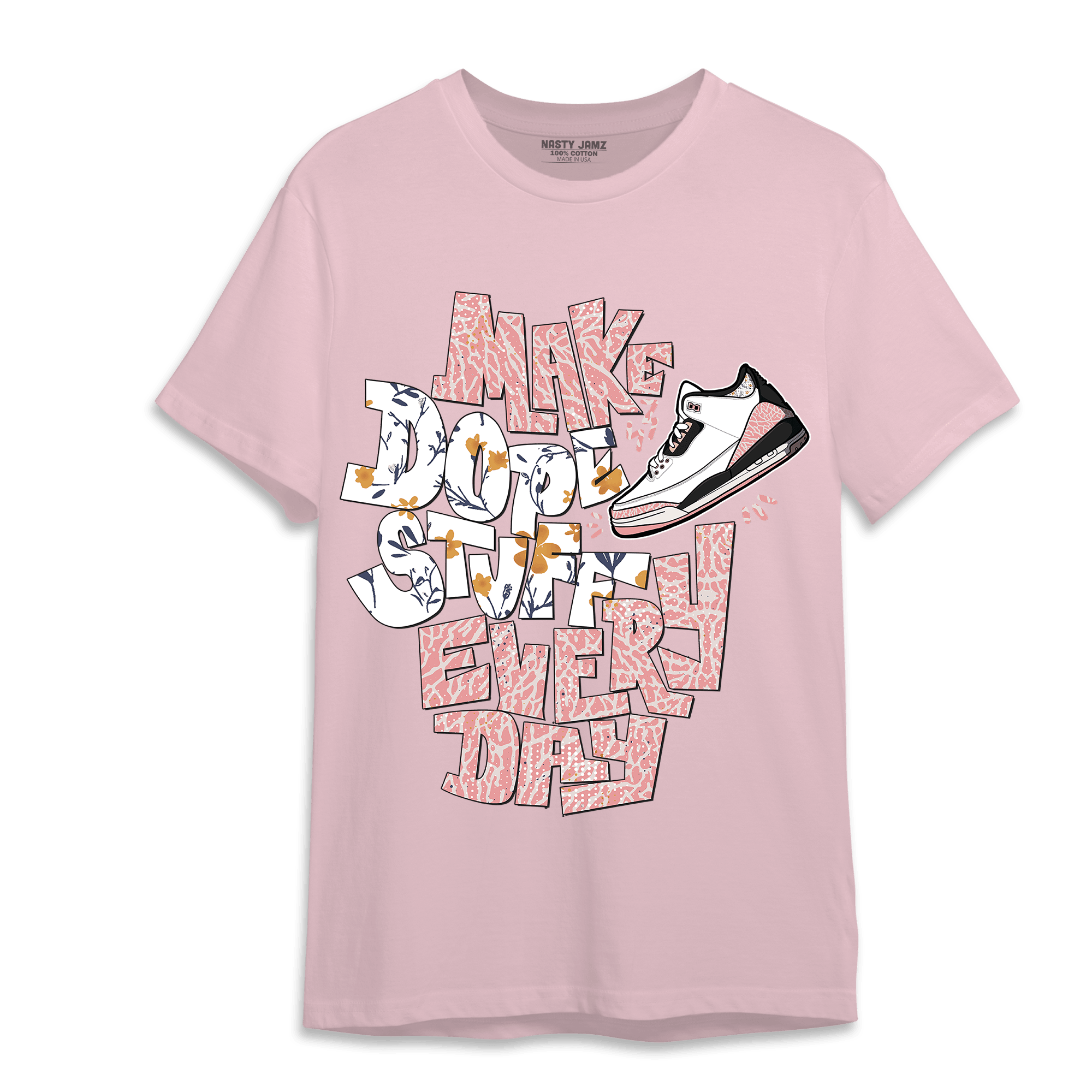 Red Stardust 3s T Shirt Match Dope Sneaker - NastyJamz