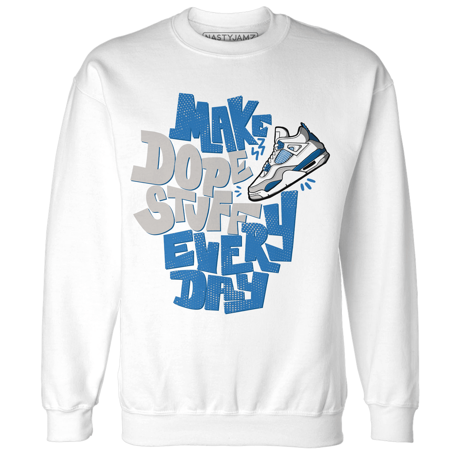 Industrial Blue 4s Sweatshirt Match Dope Sneaker - NastyJamz