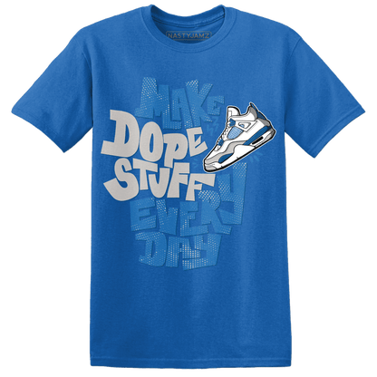 Industrial Blue 4s T Shirt Match Dope Sneaker - NastyJamz