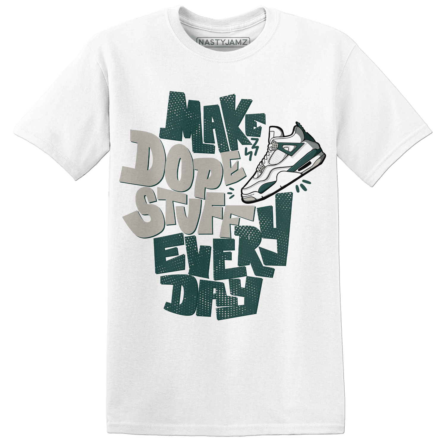 Oxidized Green 4s T Shirt Match Dope Sneaker - NastyJamz