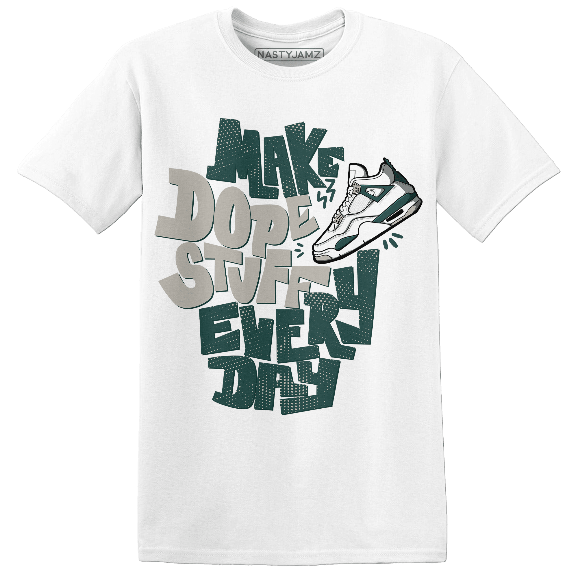 Oxidized Green 4s T Shirt Match Dope Sneaker - NastyJamz