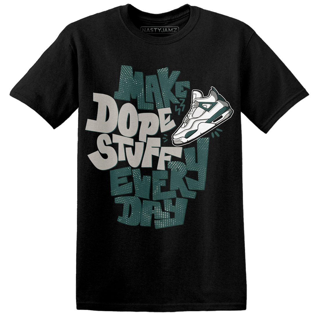 Oxidized Green 4s T Shirt Match Dope Sneaker - NastyJamz