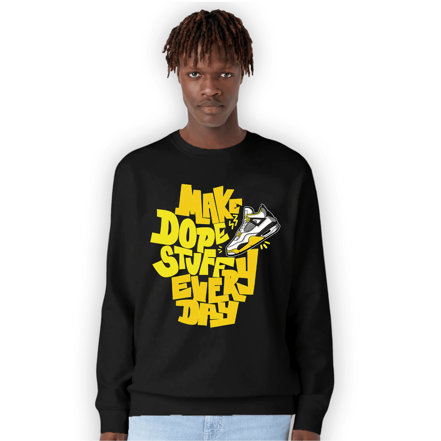 Vivid Sulfur 4s Sweatshirt Match Dope Sneaker - NastyJamz