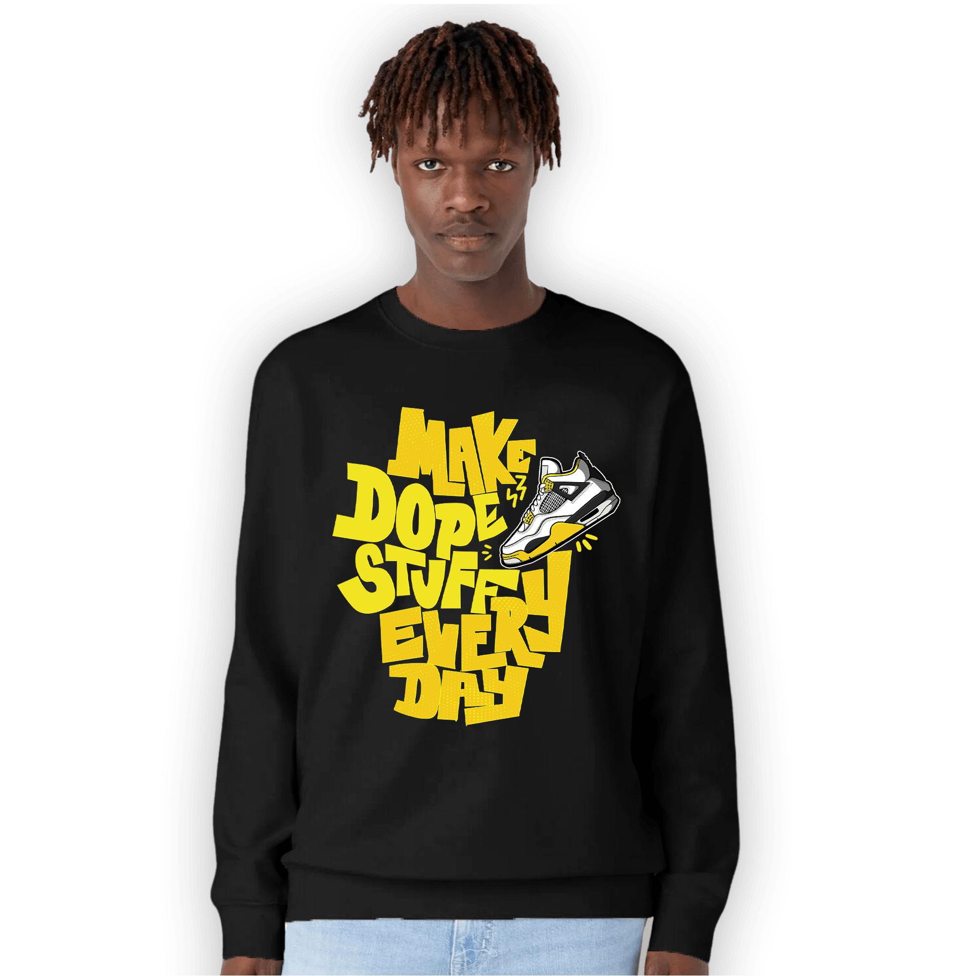 Vivid Sulfur 4s Sweatshirt Match Dope Sneaker - NastyJamz