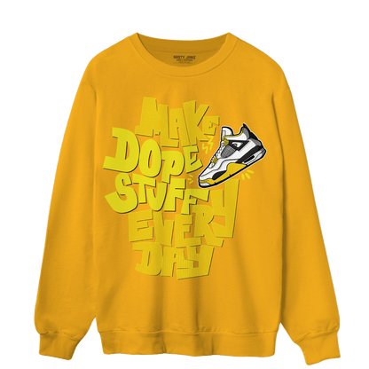 Vivid Sulfur 4s Sweatshirt Match Dope Sneaker - NastyJamz