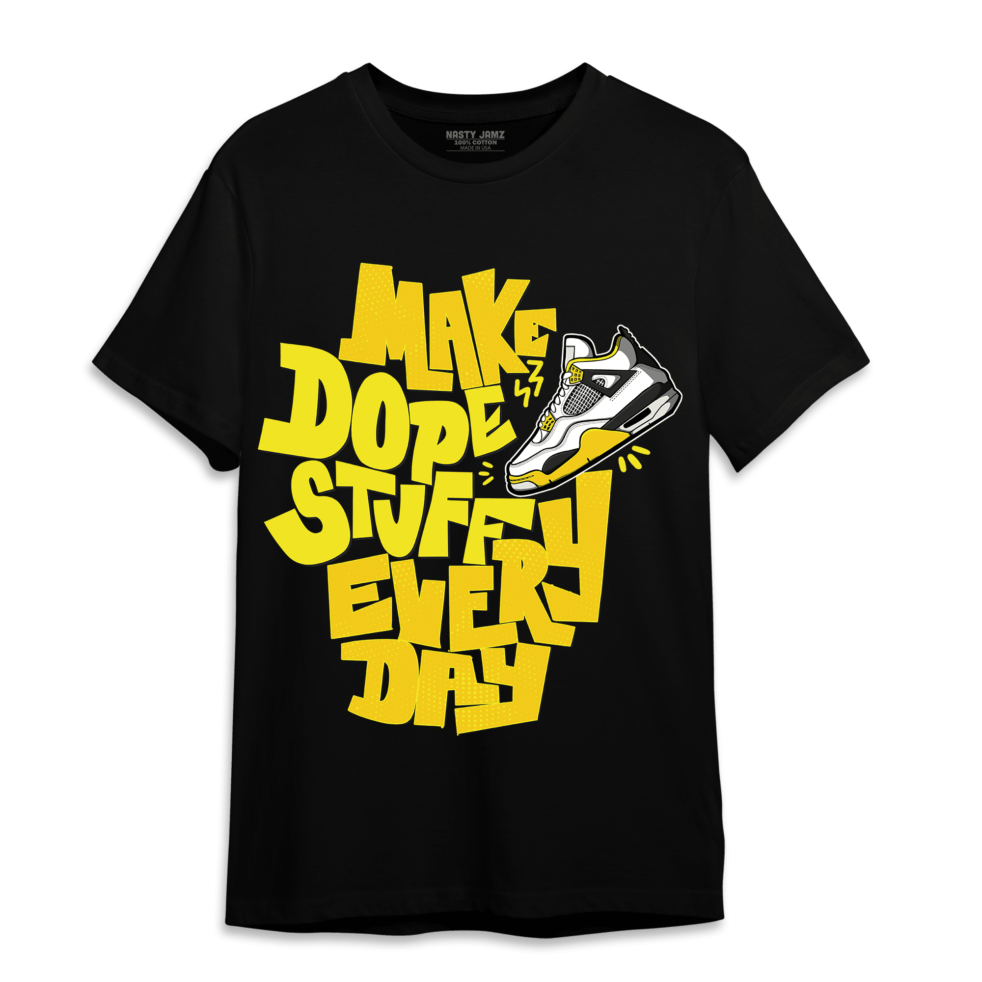 Vivid Sulfur 4s T Shirt Match Dope Sneaker - NastyJamz