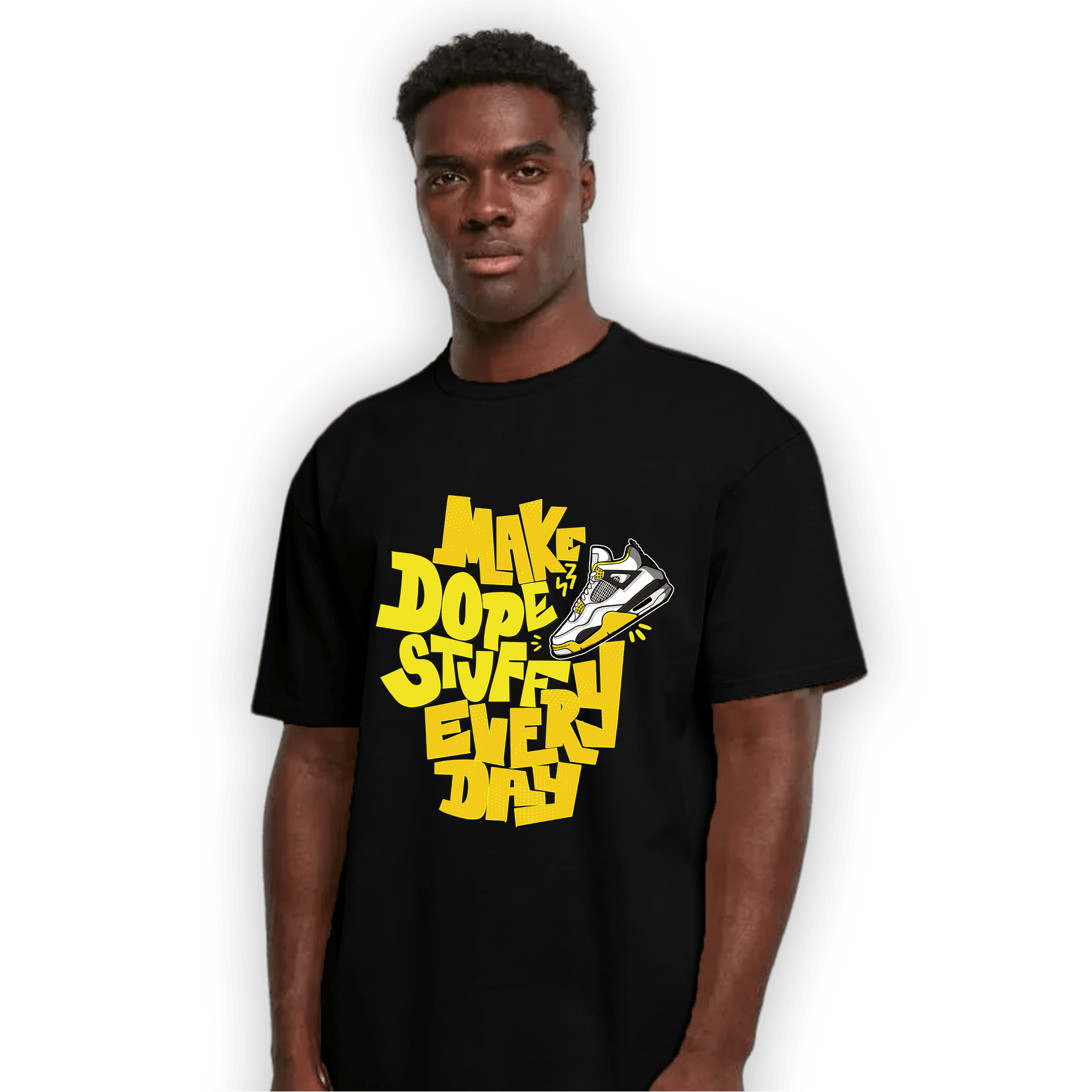 Vivid Sulfur 4s T Shirt Match Dope Sneaker - NastyJamz