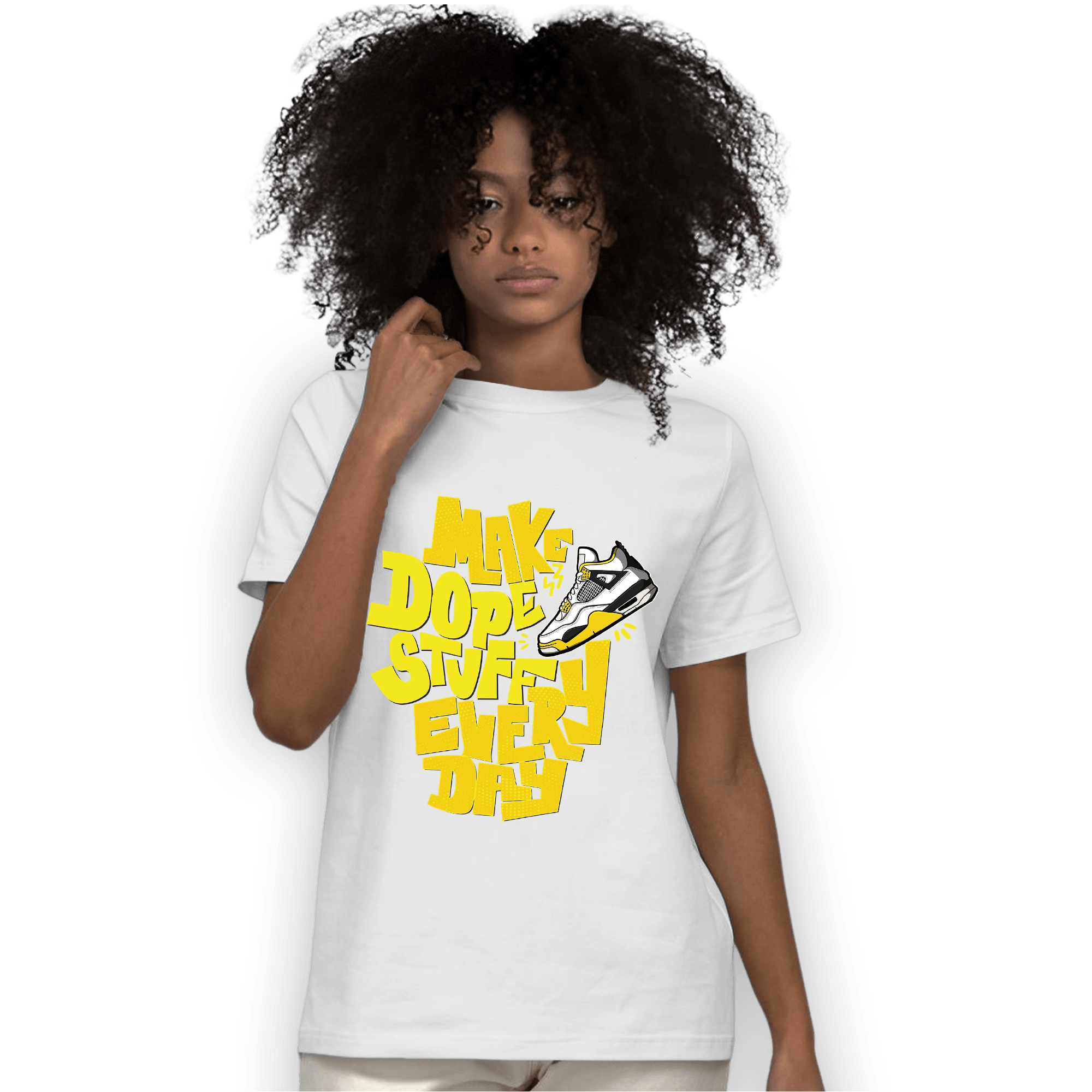 Vivid Sulfur 4s T Shirt Match Dope Sneaker - NastyJamz