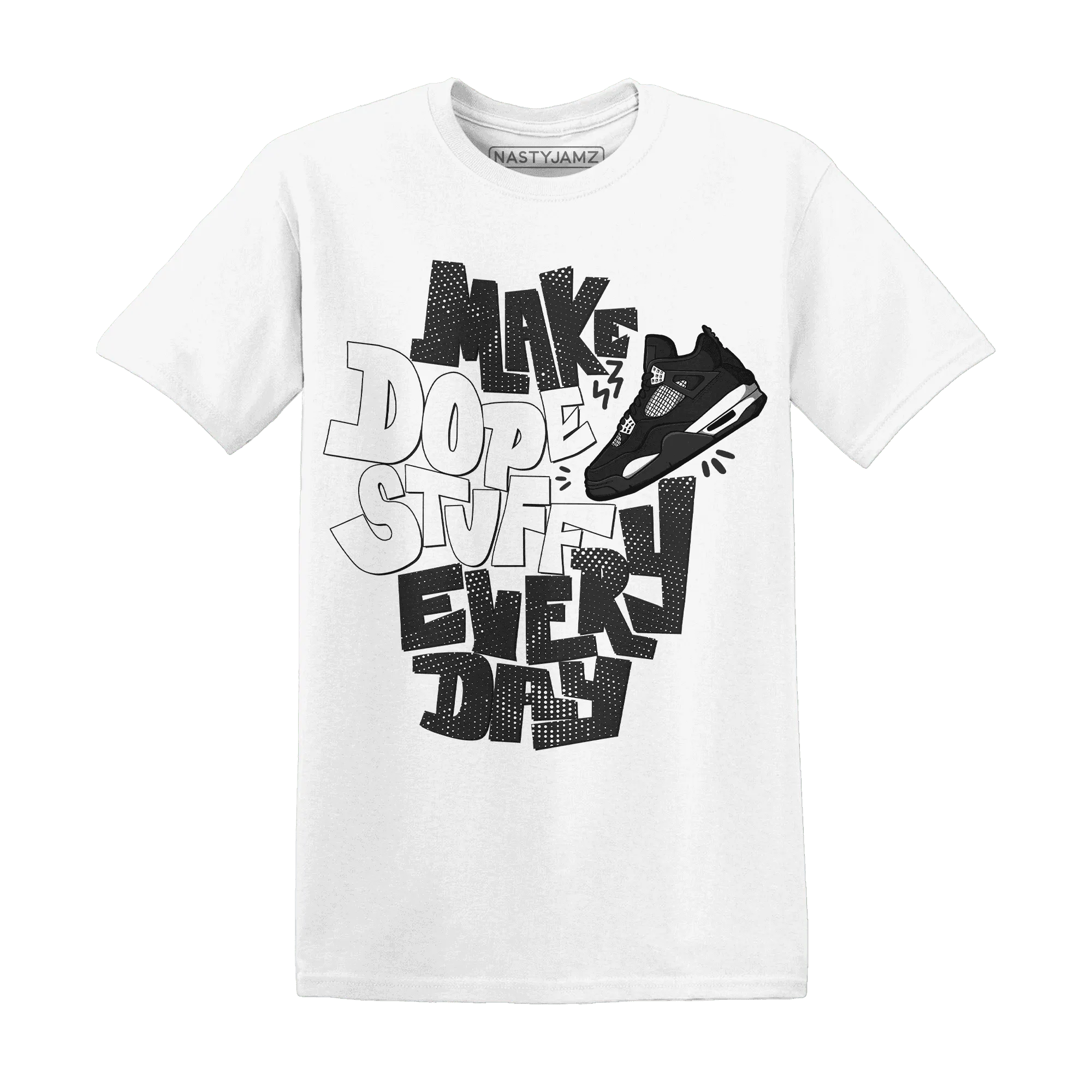 White-Thunder-4s-T-Shirt-Match-Dope-Sneaker