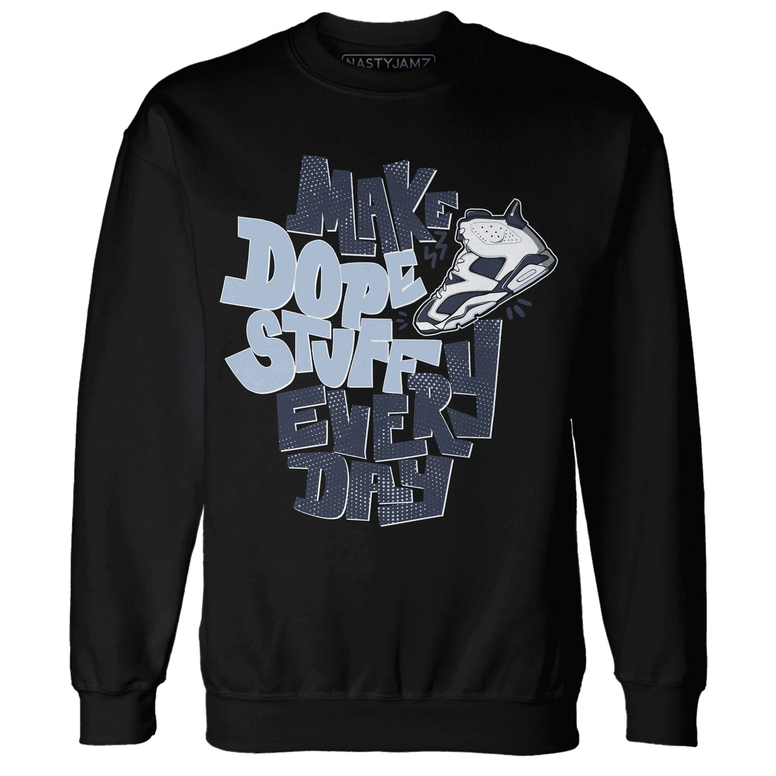 White-Navy-6s-Sweatshirt-Match-Dope-Sneaker