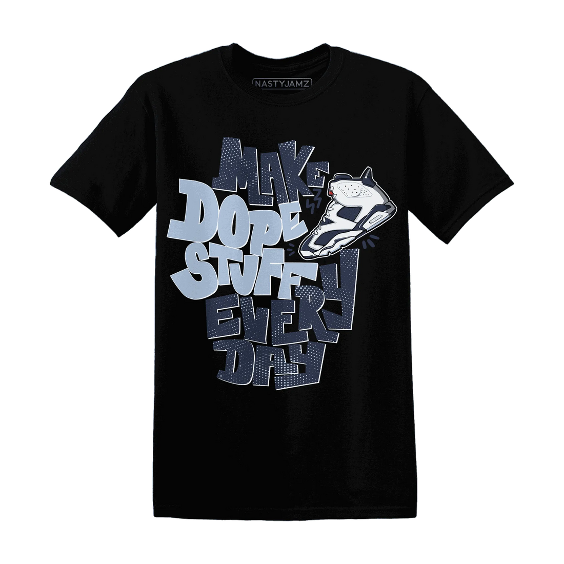White-Navy-6s-T-Shirt-Match-Dope-Sneaker