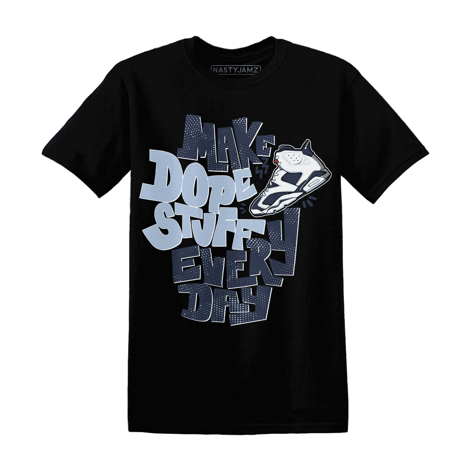 White-Navy-6s-T-Shirt-Match-Dope-Sneaker