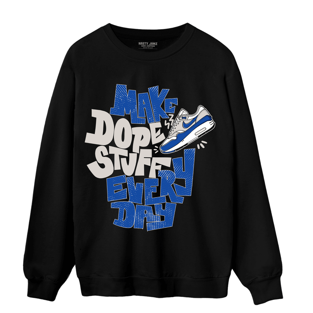 Air Max 1 86 Royal Sweatshirt Match Dope Sneaker - NastyJamz