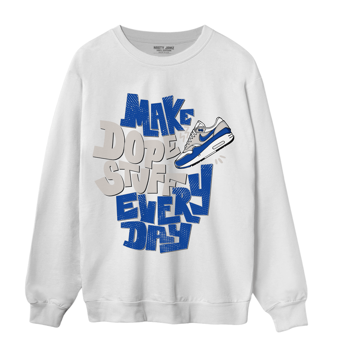 Air Max 1 86 Royal Sweatshirt Match Dope Sneaker - NastyJamz