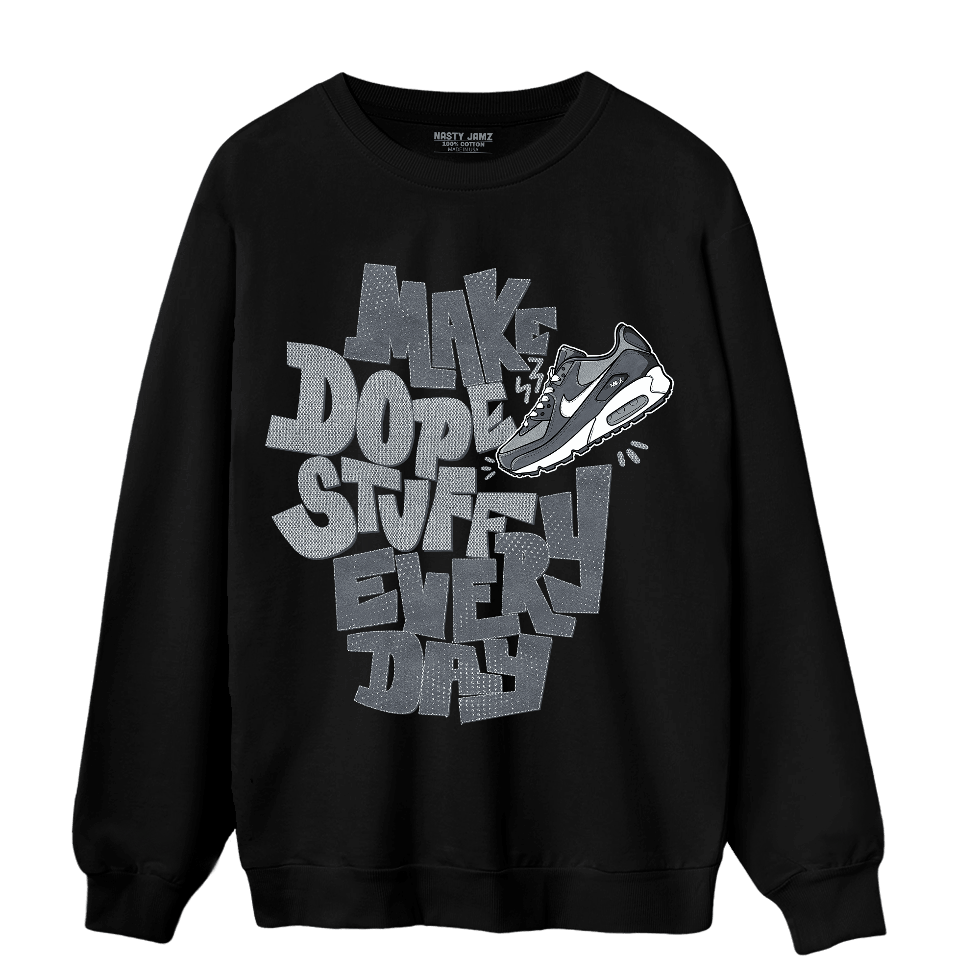 Air Max 90 Iron Grey Sweatshirt Match Dope Sneaker - NastyJamz