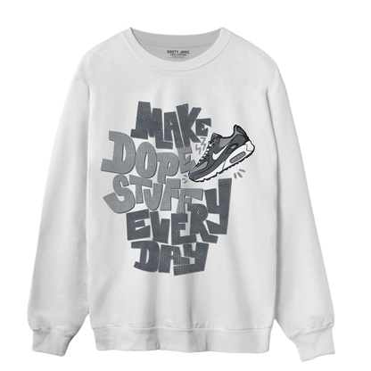 Air Max 90 Iron Grey Sweatshirt Match Dope Sneaker - NastyJamz
