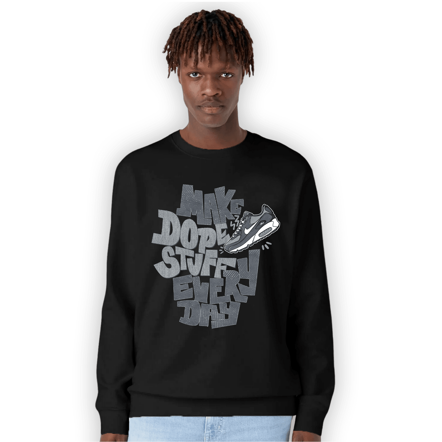 Air Max 90 Iron Grey Sweatshirt Match Dope Sneaker - NastyJamz