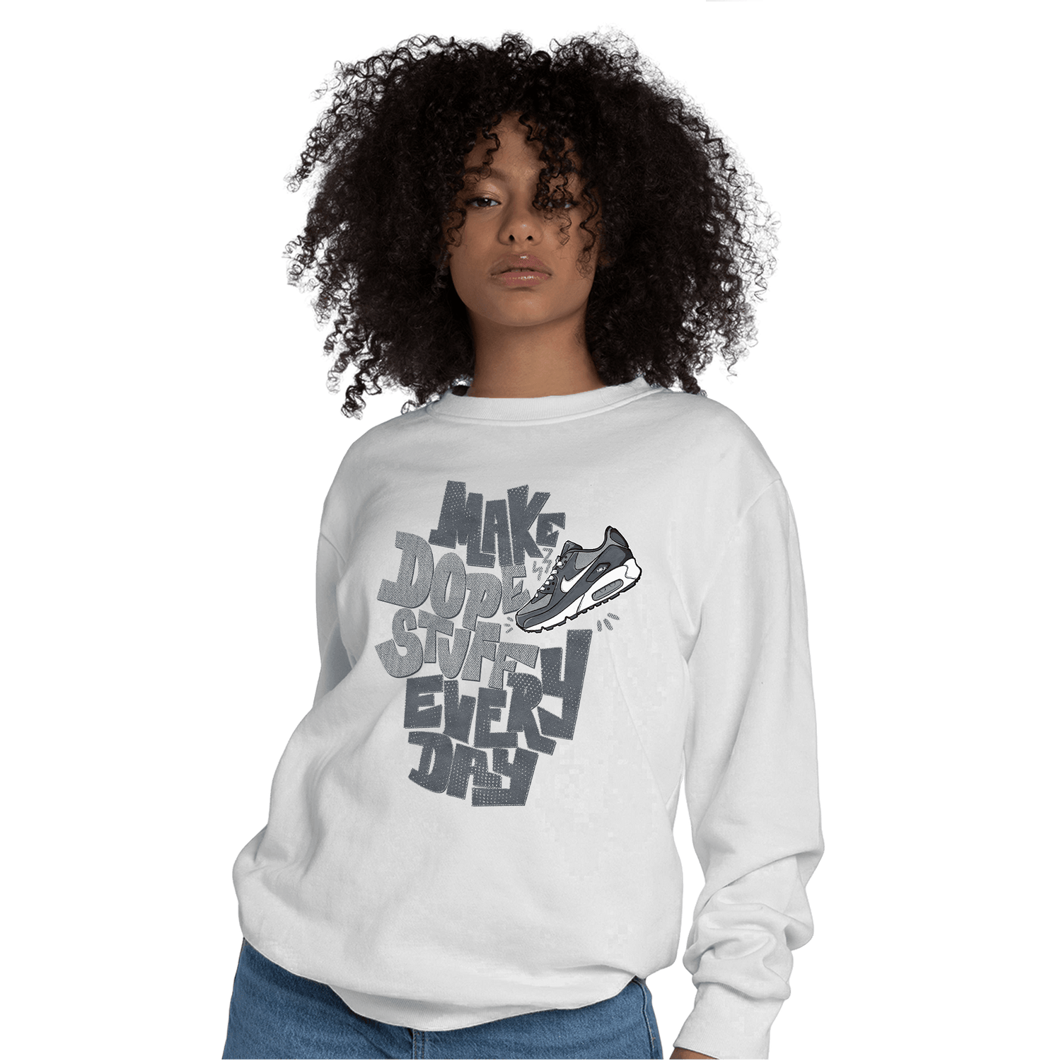 Air Max 90 Iron Grey Sweatshirt Match Dope Sneaker - NastyJamz
