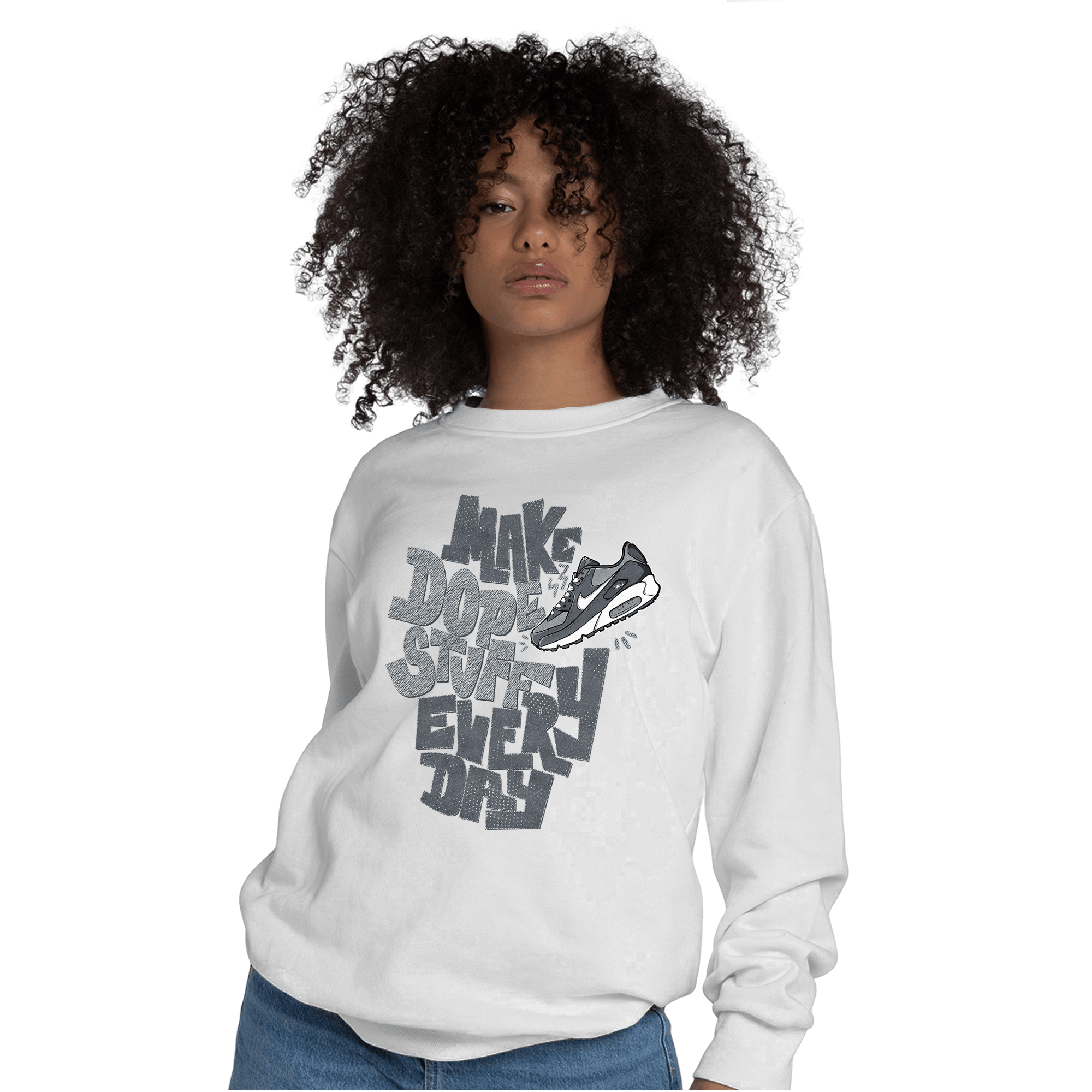 Air Max 90 Iron Grey Sweatshirt Match Dope Sneaker - NastyJamz