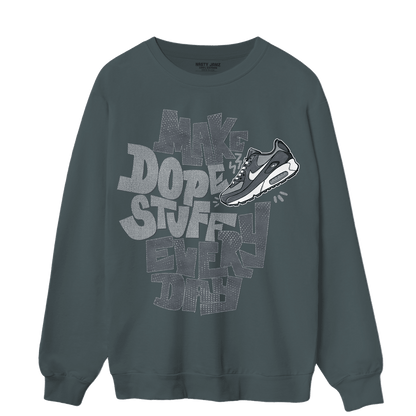 Air Max 90 Iron Grey Sweatshirt Match Dope Sneaker - NastyJamz