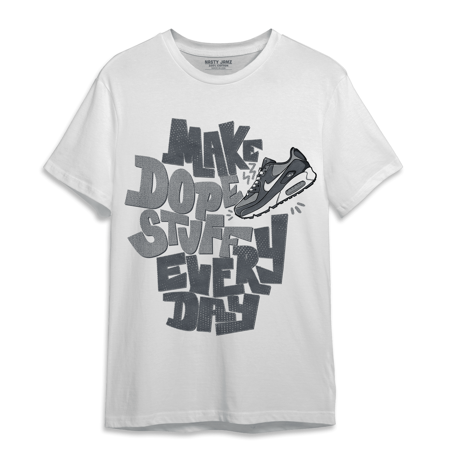 Air Max 90 Iron Grey T Shirt Match Dope Sneaker - NastyJamz