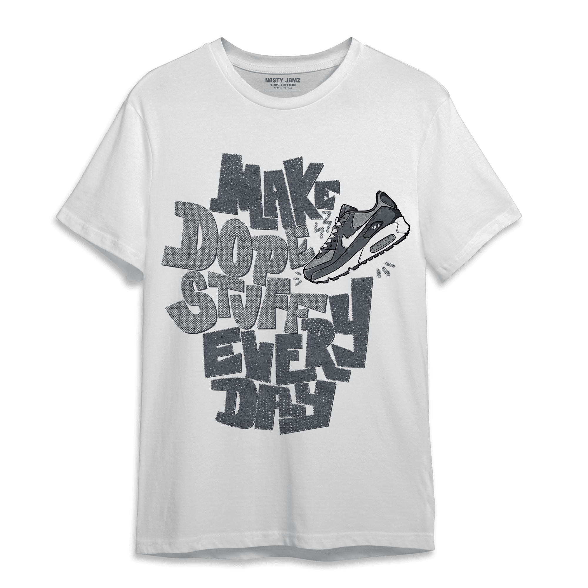 Air Max 90 Iron Grey T Shirt Match Dope Sneaker - NastyJamz
