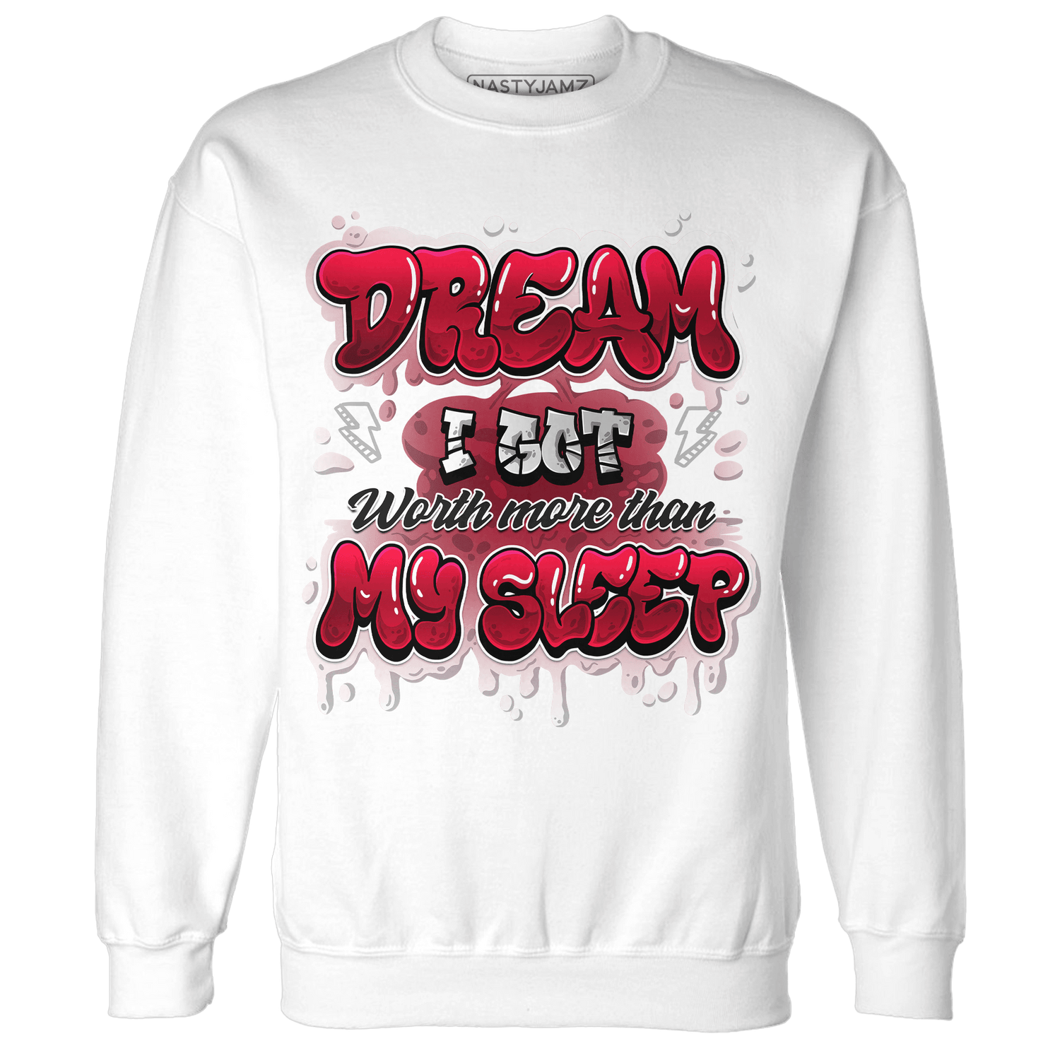 Retro Red Taxi 12s Sweatshirt Match Dream Over Rest - NastyJamz
