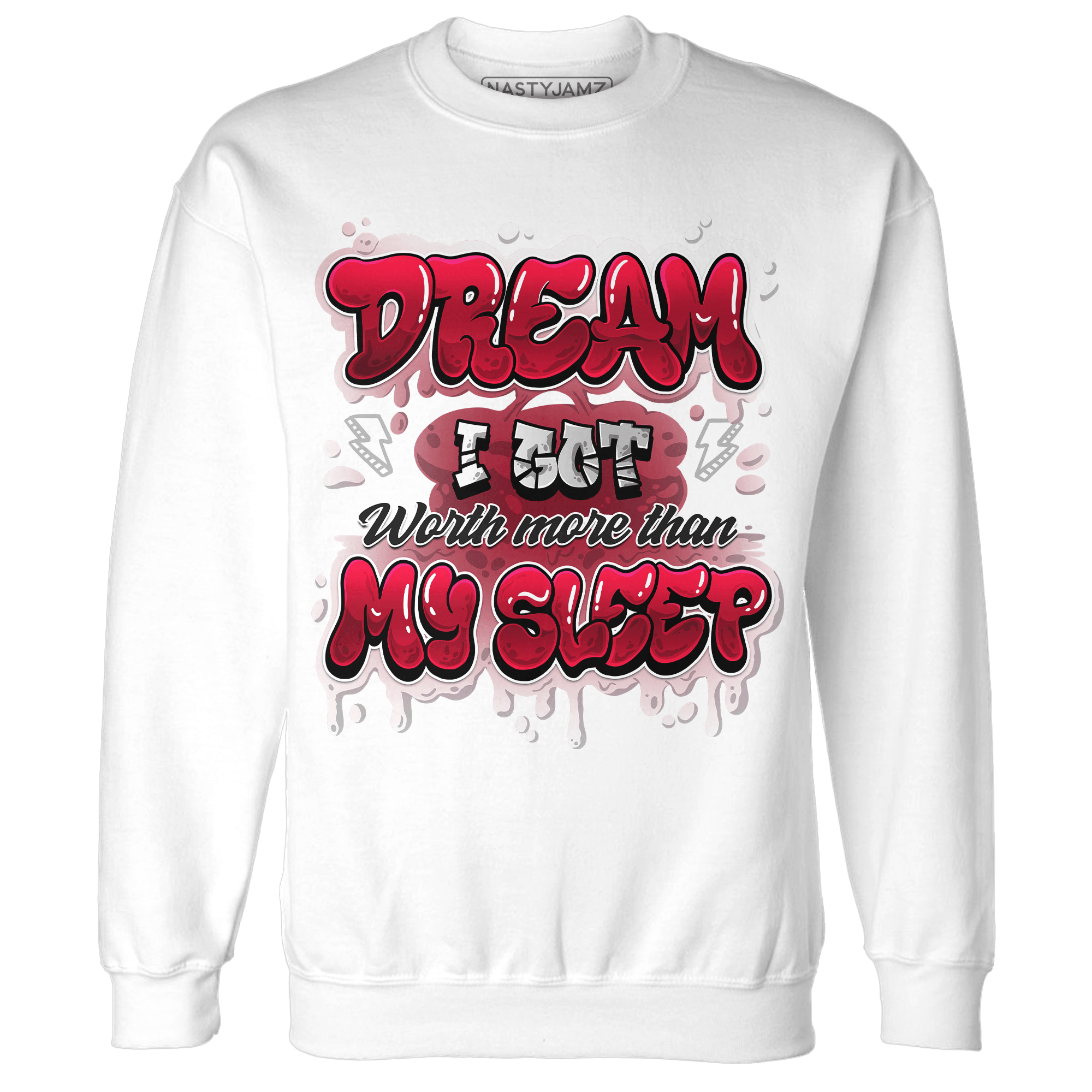 Retro Red Taxi 12s Sweatshirt Match Dream Over Rest - NastyJamz