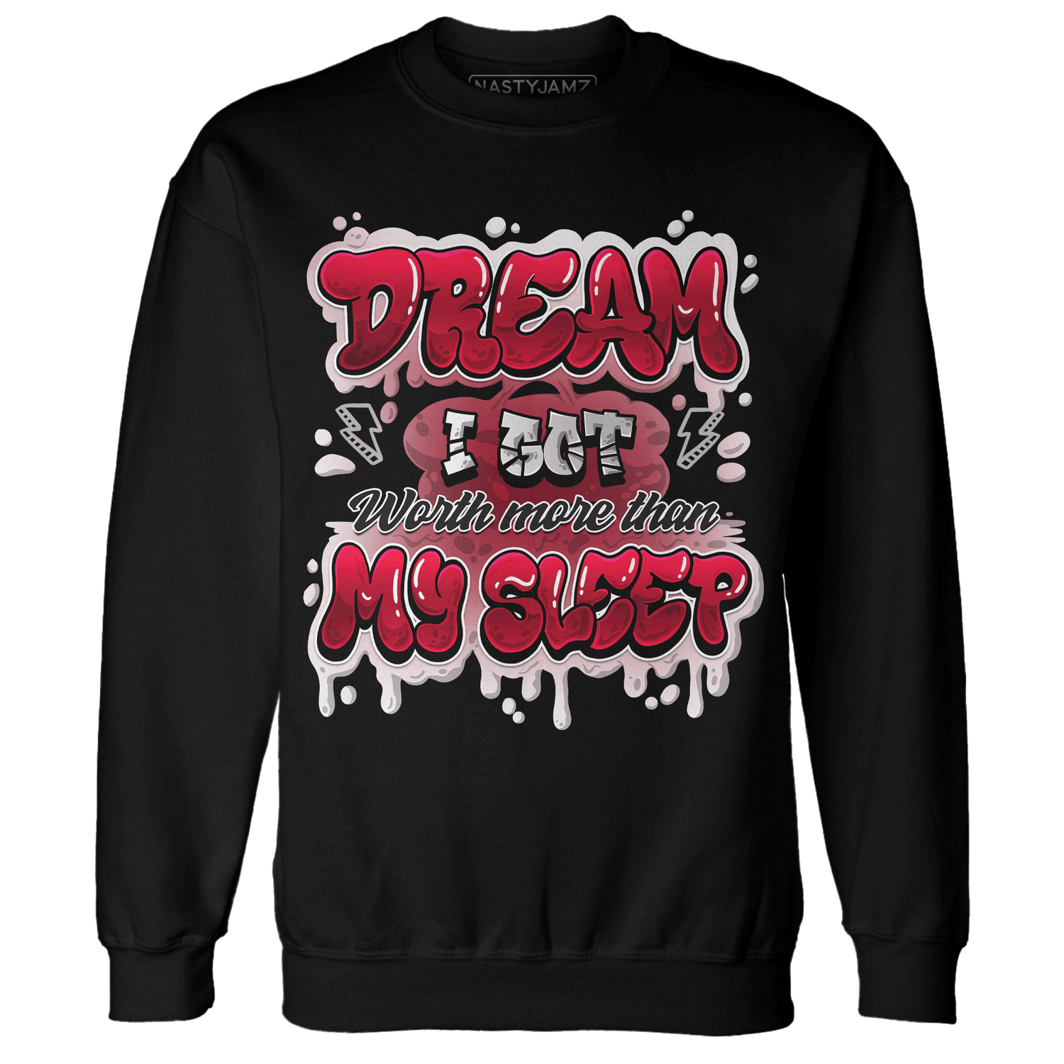 Retro Red Taxi 12s Sweatshirt Match Dream Over Rest - NastyJamz