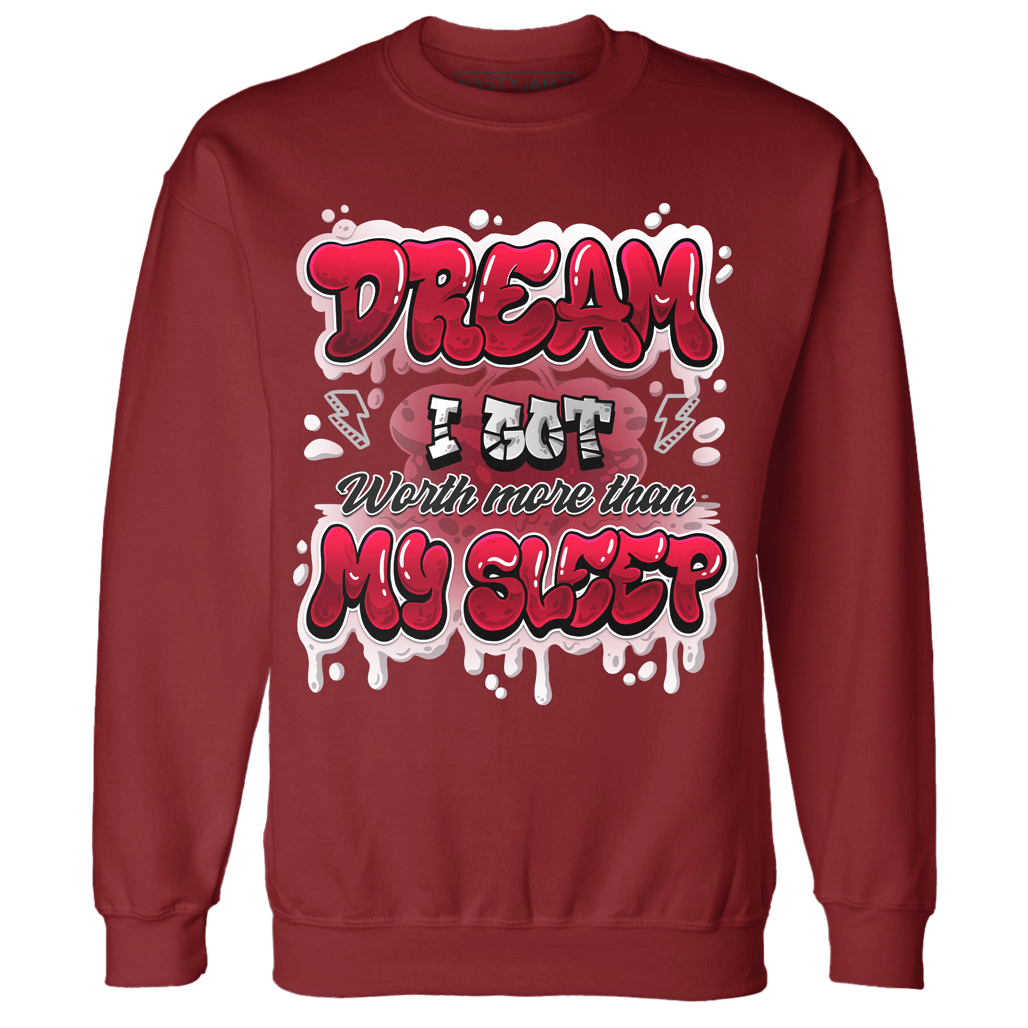 Retro Red Taxi 12s Sweatshirt Match Dream Over Rest - NastyJamz