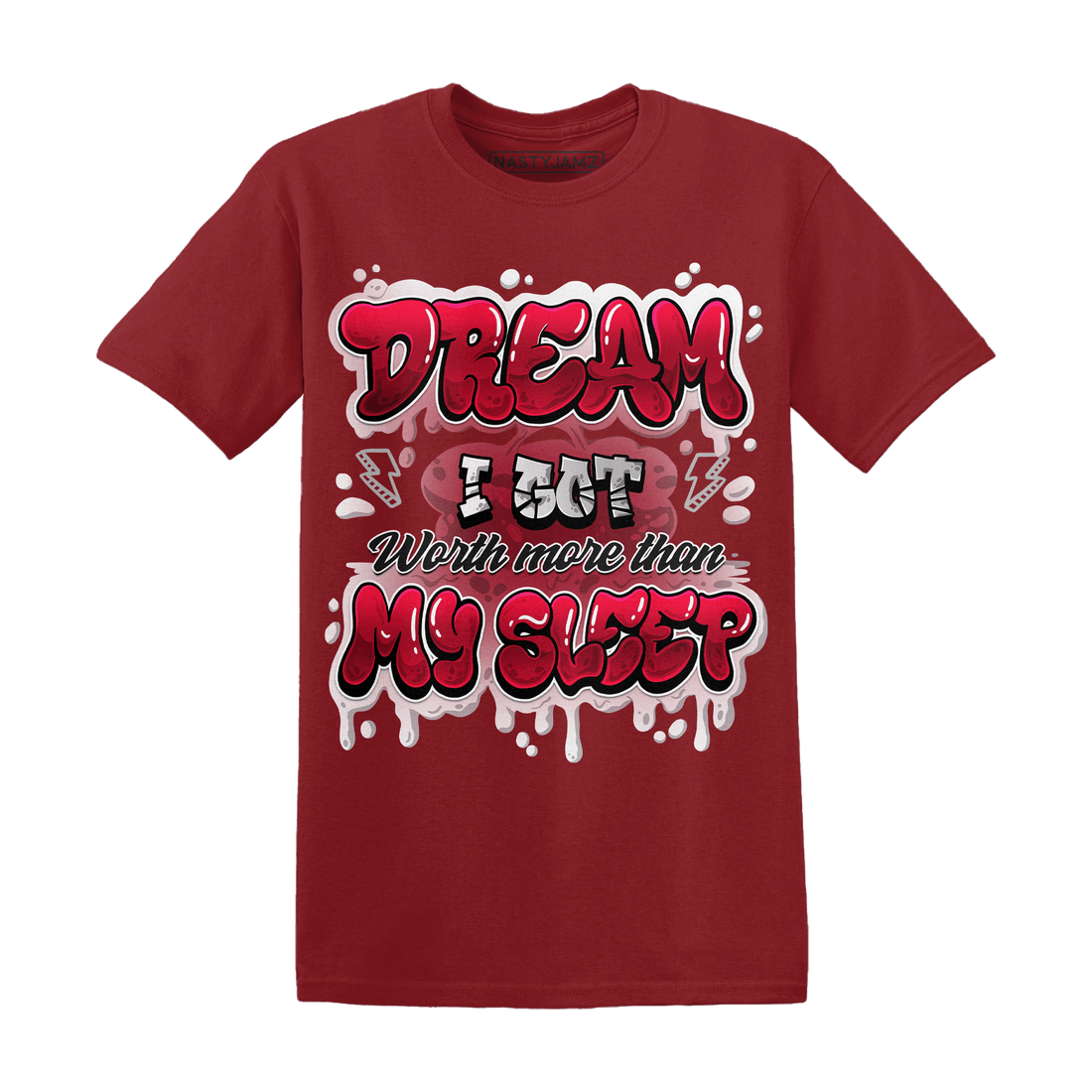 Retro Red Taxi 12s T Shirt Match Dream Over Rest - NastyJamz
