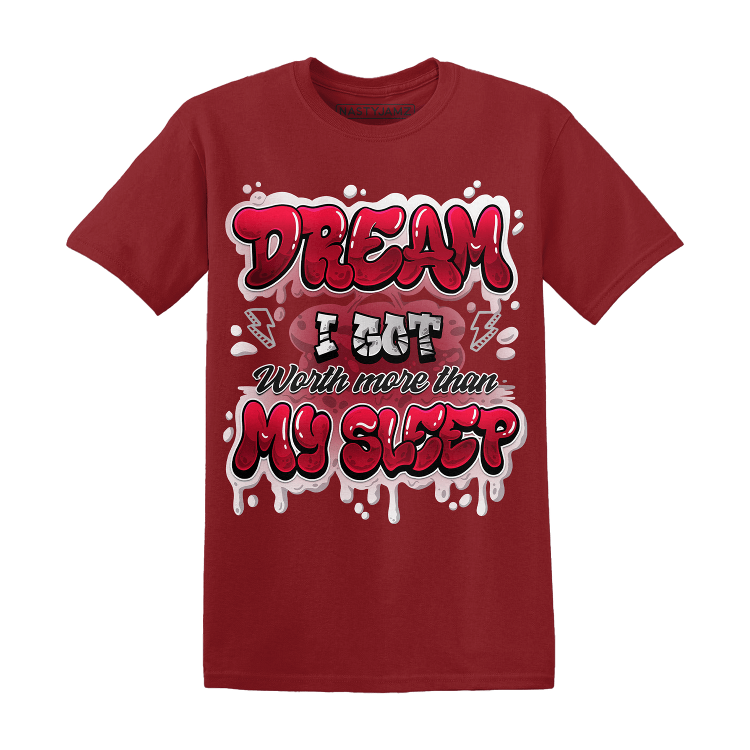 Retro Red Taxi 12s T Shirt Match Dream Over Rest - NastyJamz