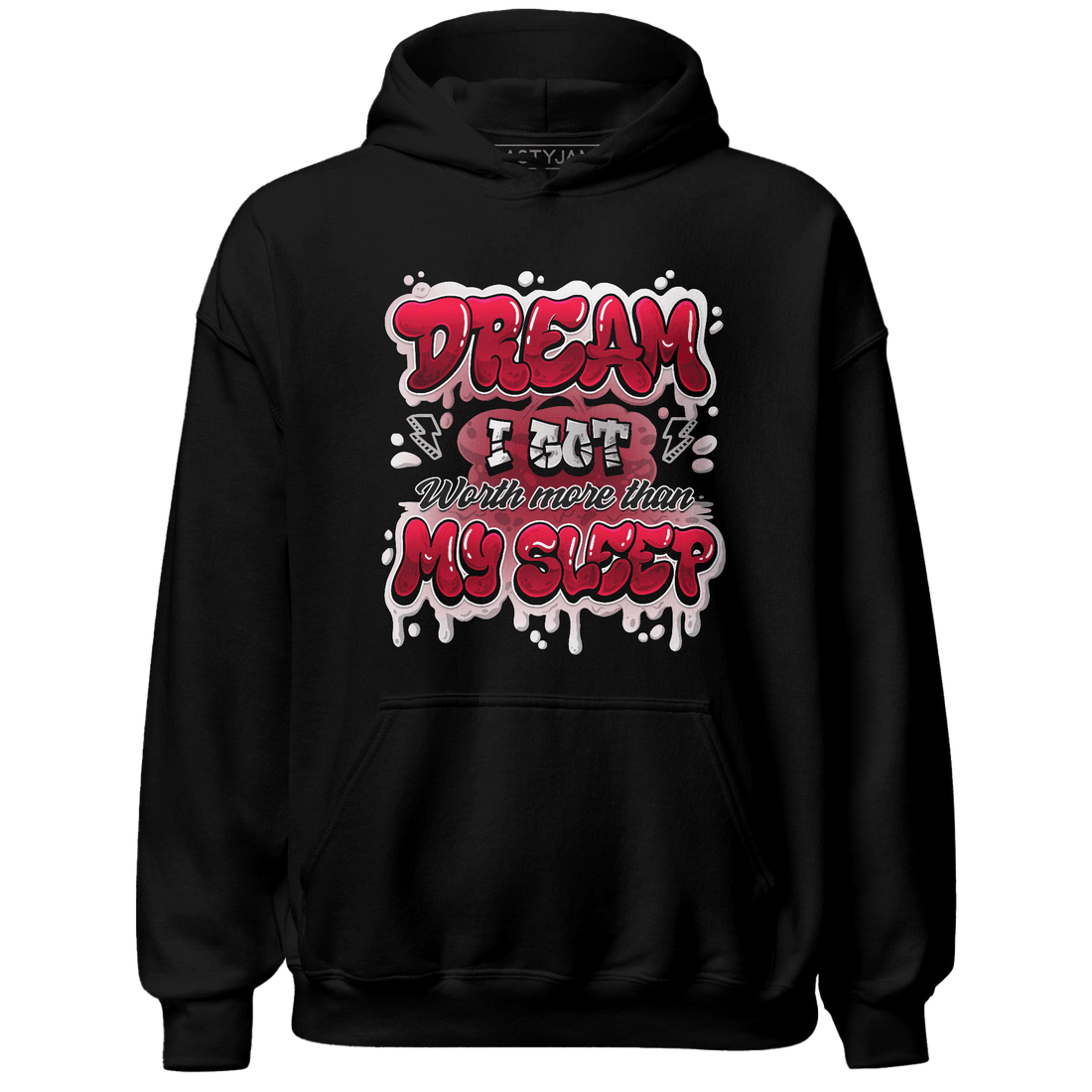 Retro Red Taxi 12s Hoodie Match Dream Over Rest - NastyJamz