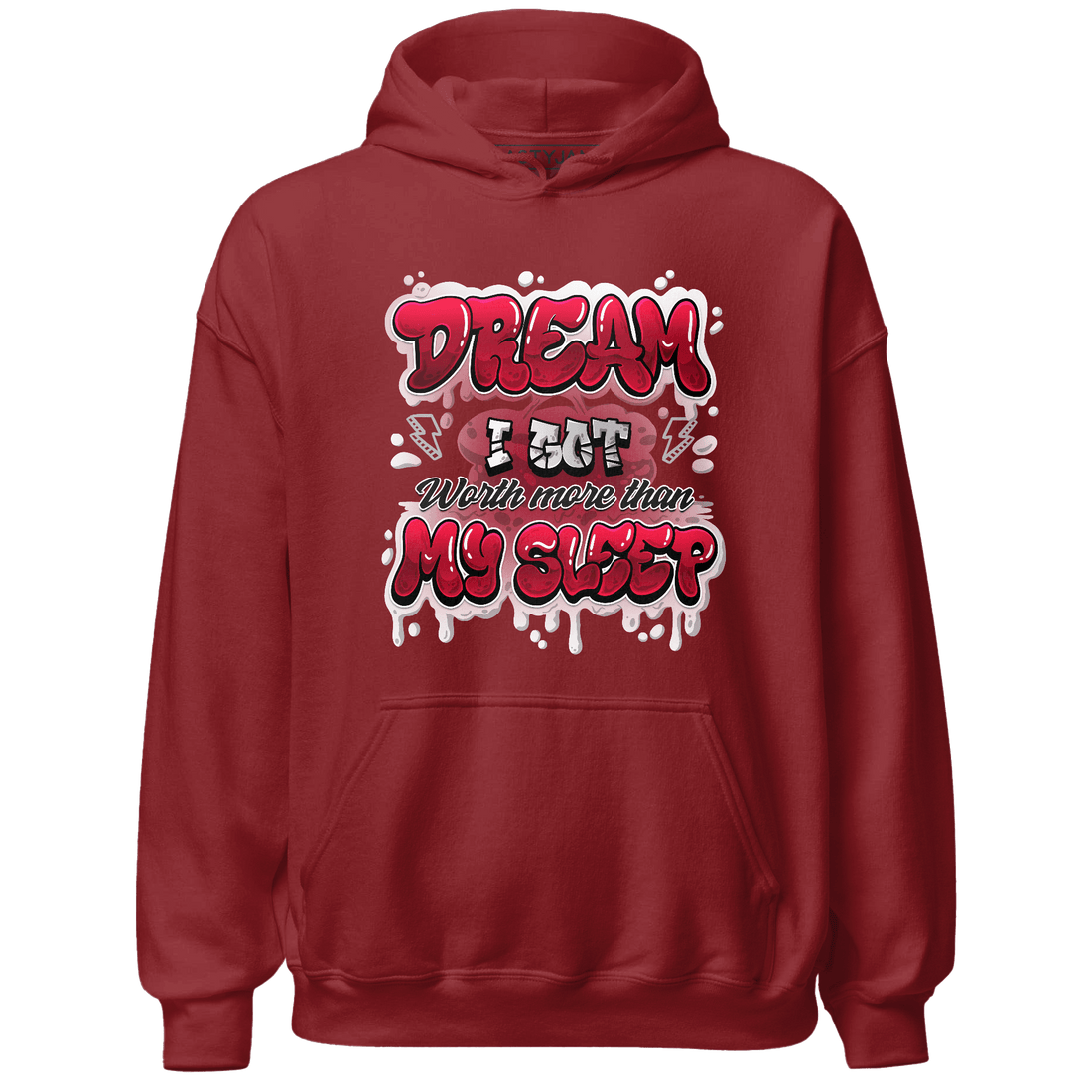 Retro Red Taxi 12s Hoodie Match Dream Over Rest - NastyJamz