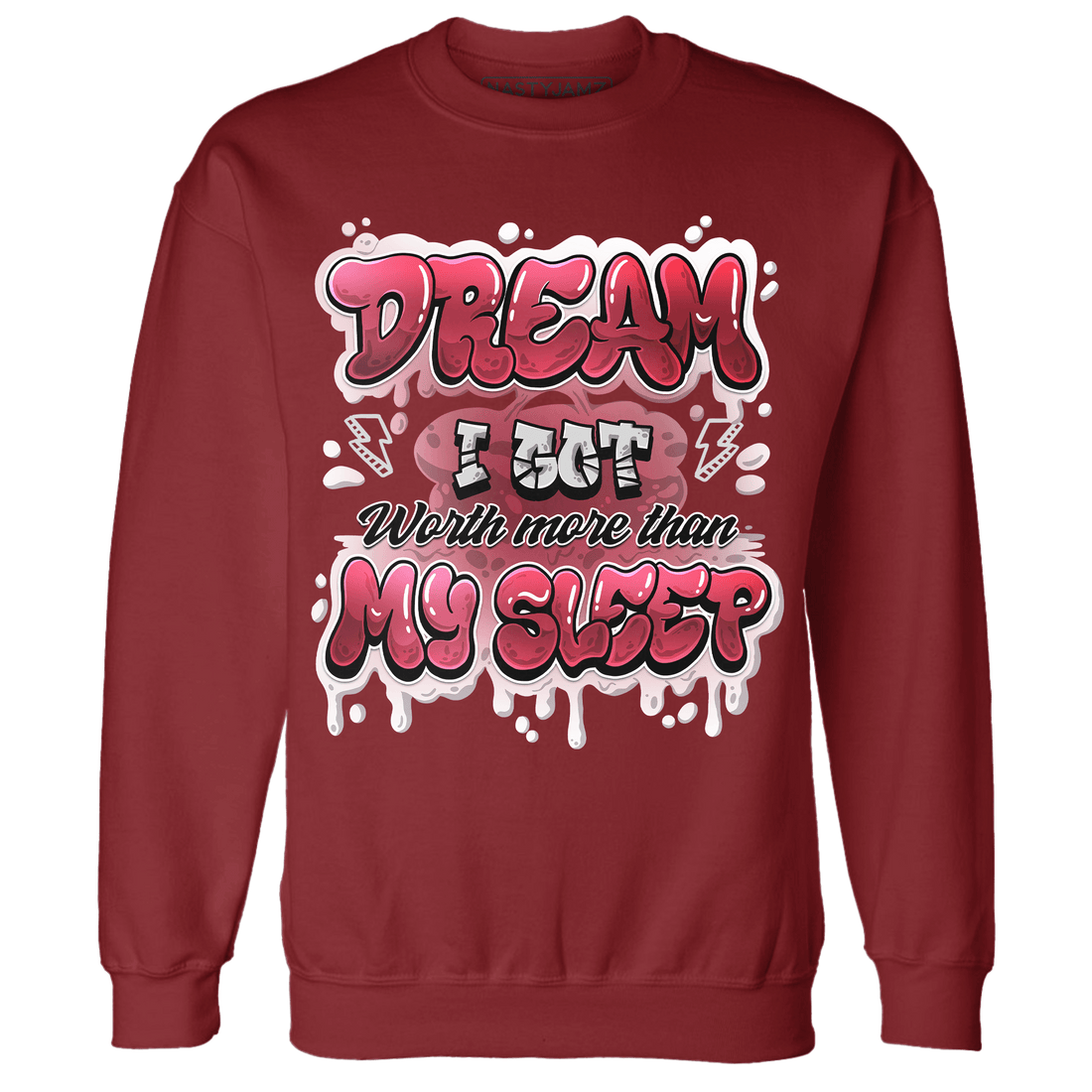 High 85 Metallic Burgundy 1s Sweatshirt Match Dream Over Rest - NastyJamz
