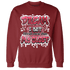 High 85 Metallic Burgundy 1s Sweatshirt Match Dream Over Rest - NastyJamz