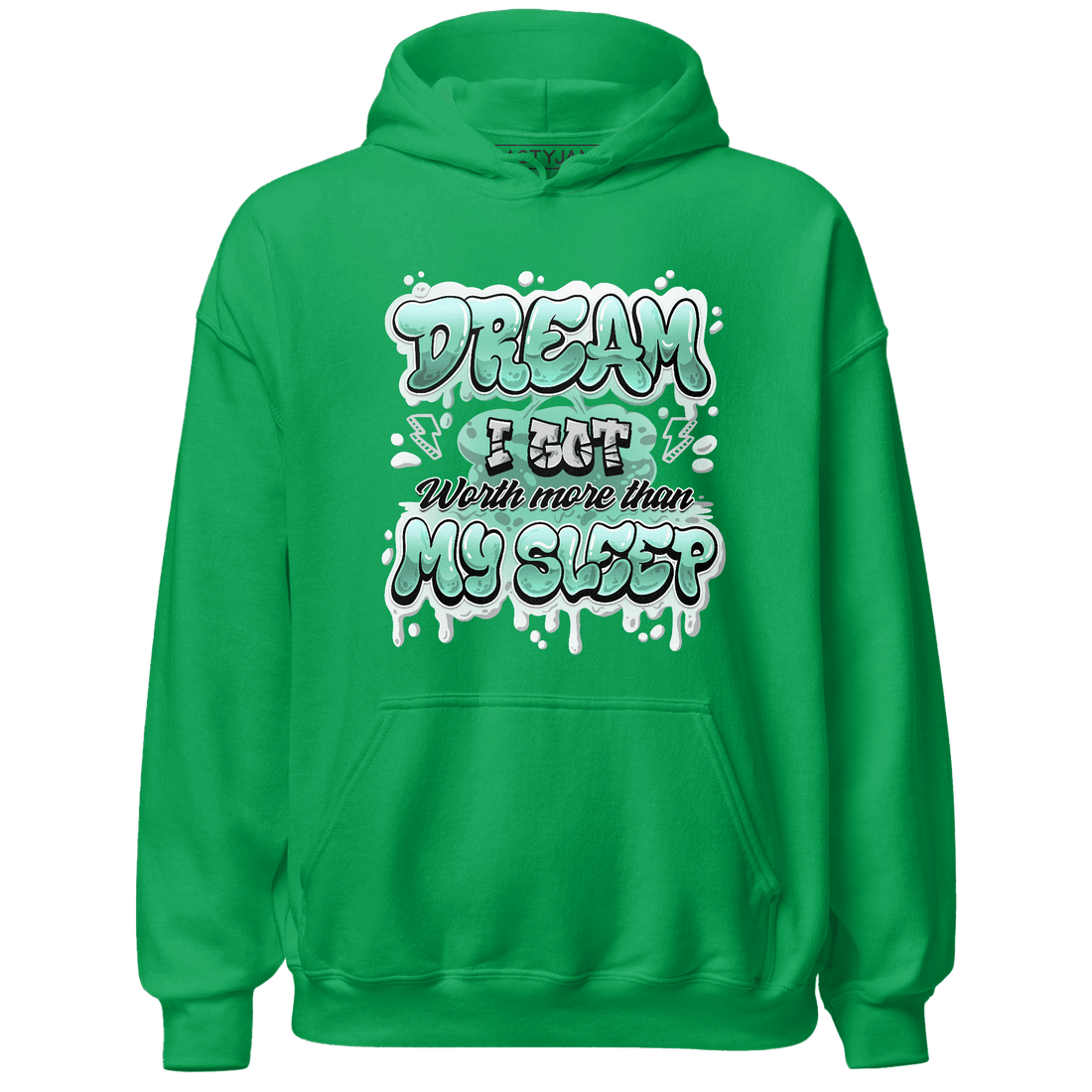 High OG Green Glow 1s Hoodie Match Dream Over Rest - NastyJamz