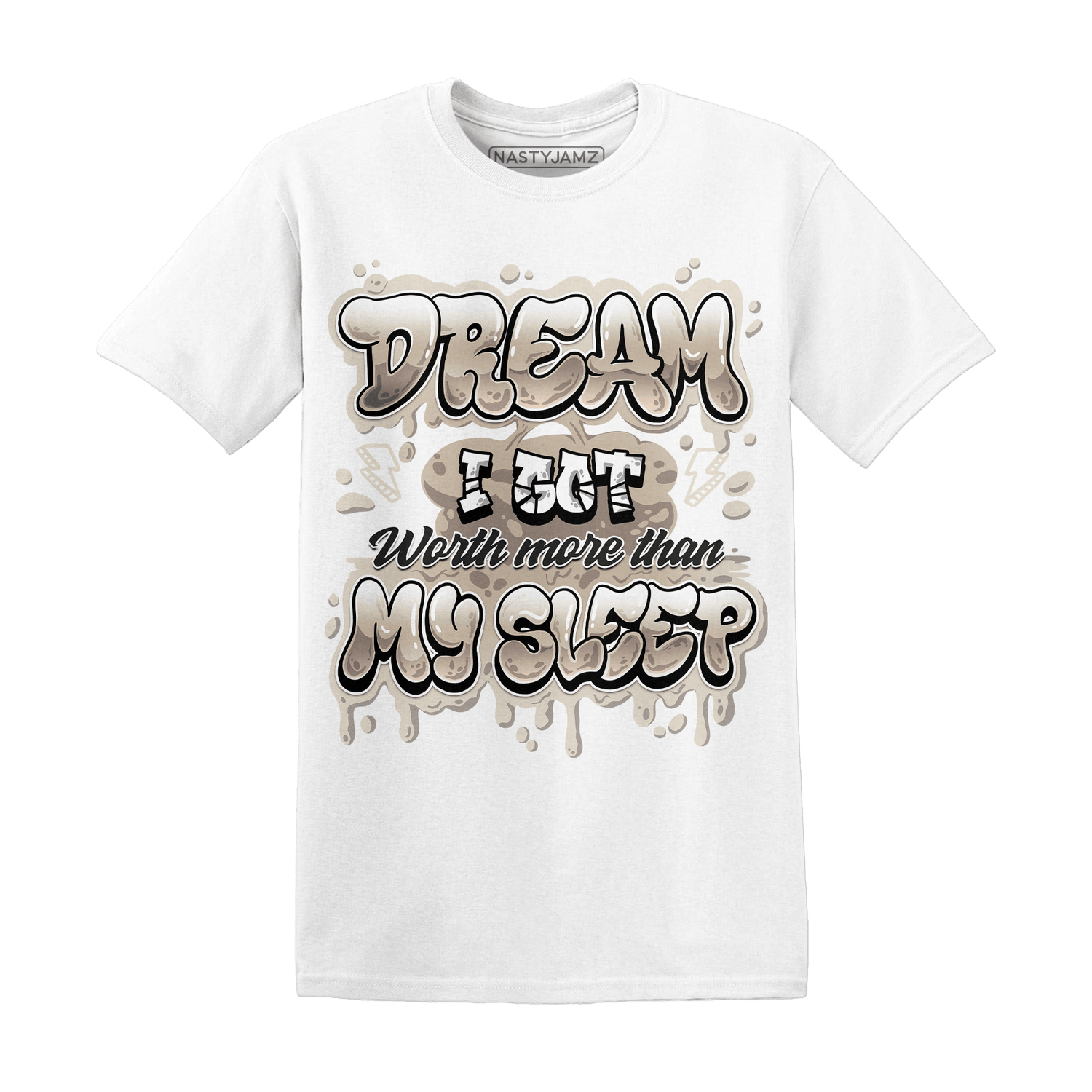 Latte 1s T Shirt Match Dream Over Rest - NastyJamz