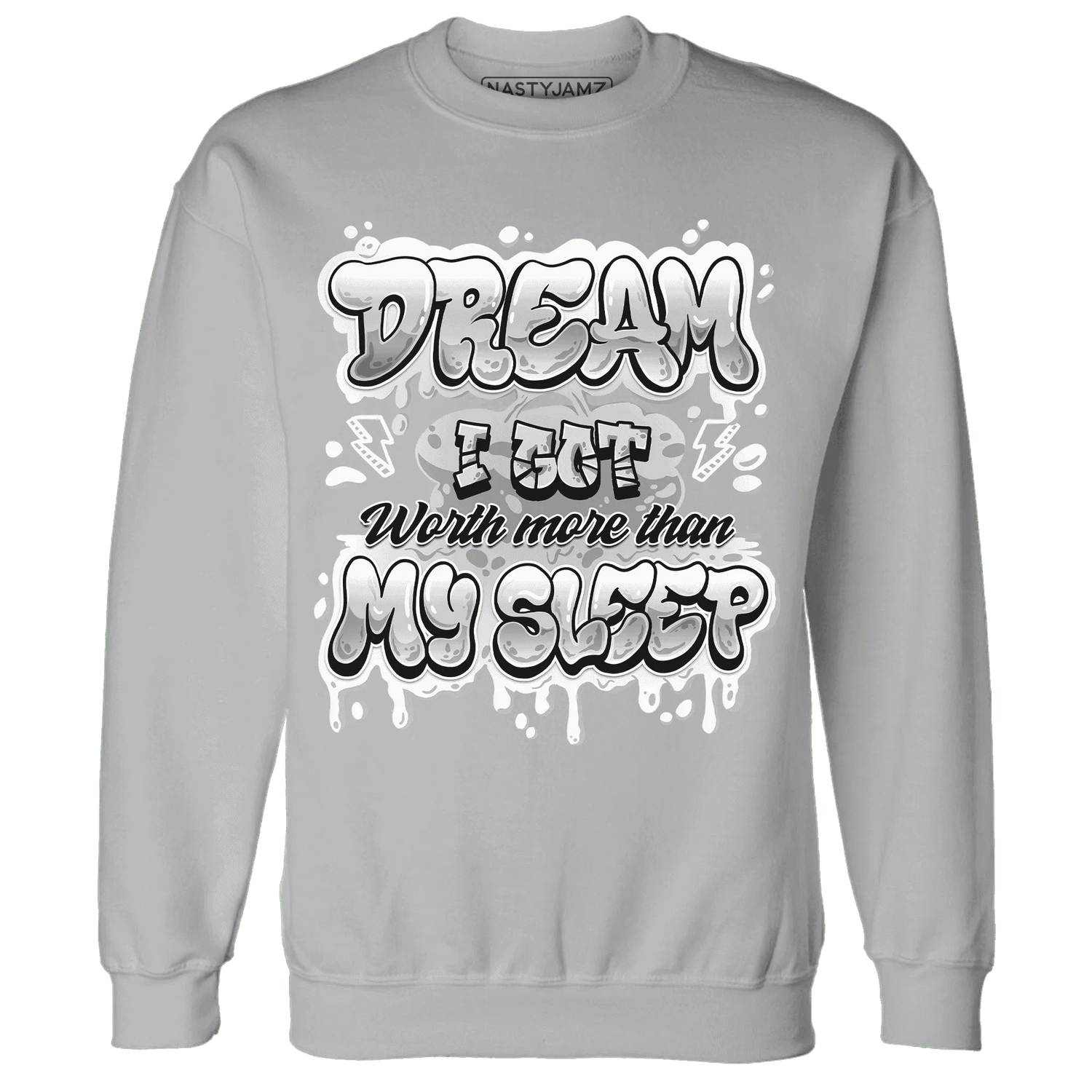 Cement-Grey-3s-Sweatshirt-Match-Dream-Over-Rest