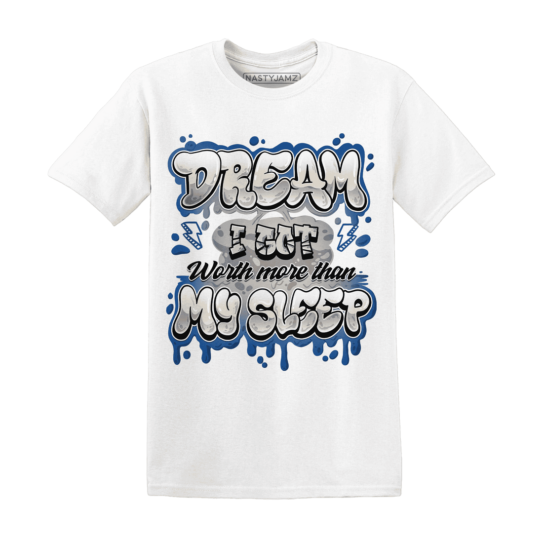 Quaiii 54 3s T Shirt Match Dream Over Rest - NastyJamz