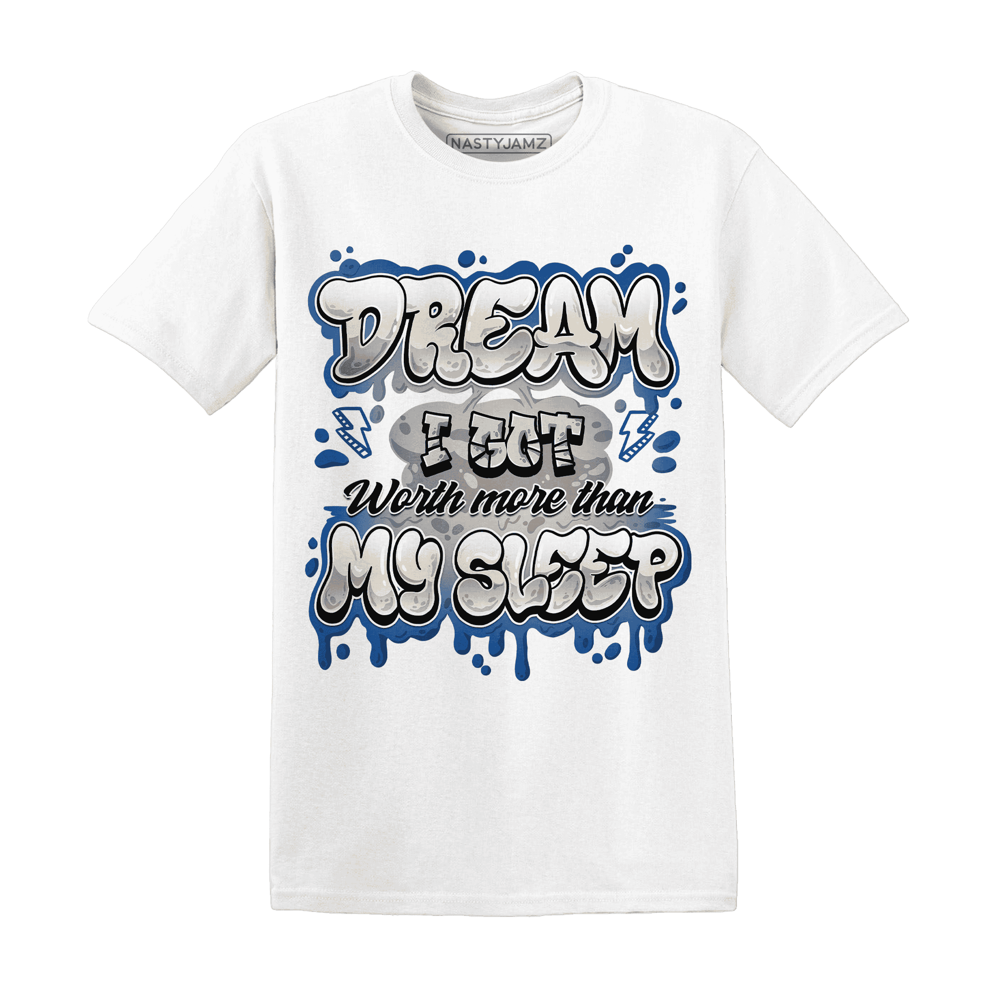 Quaiii 54 3s T Shirt Match Dream Over Rest - NastyJamz