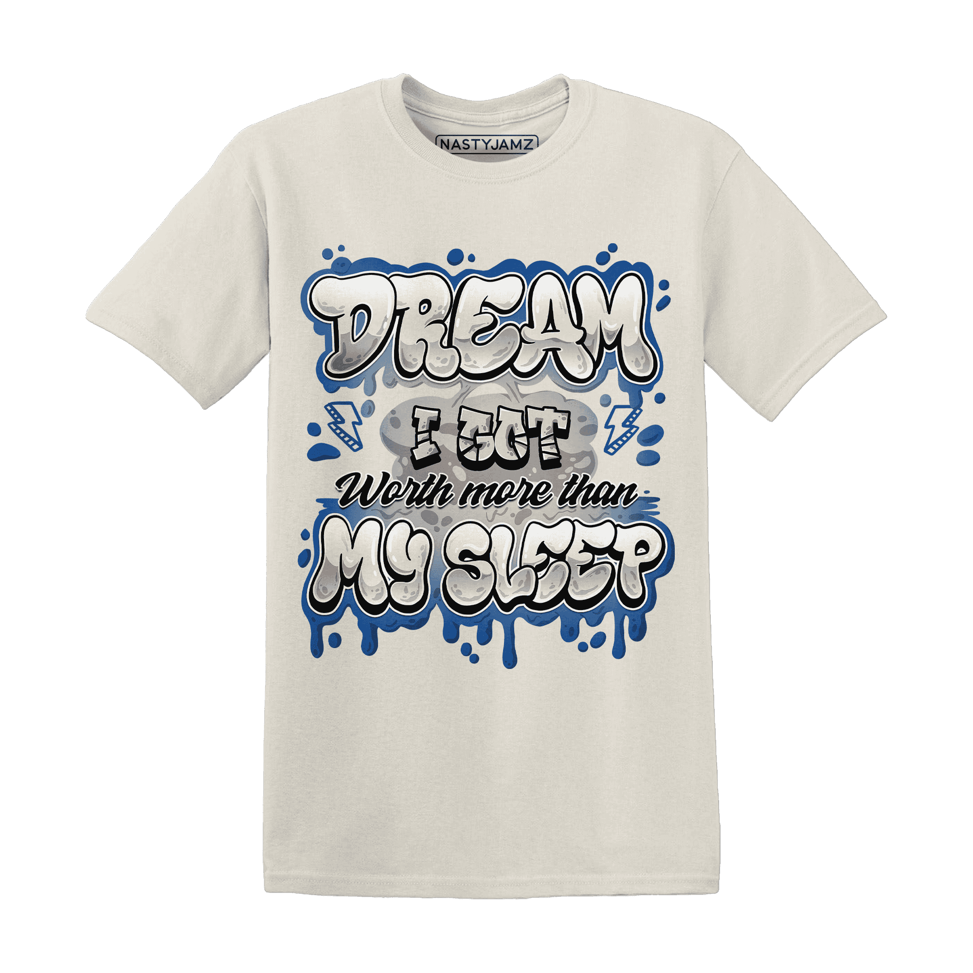 Quaiii 54 3s T Shirt Match Dream Over Rest - NastyJamz