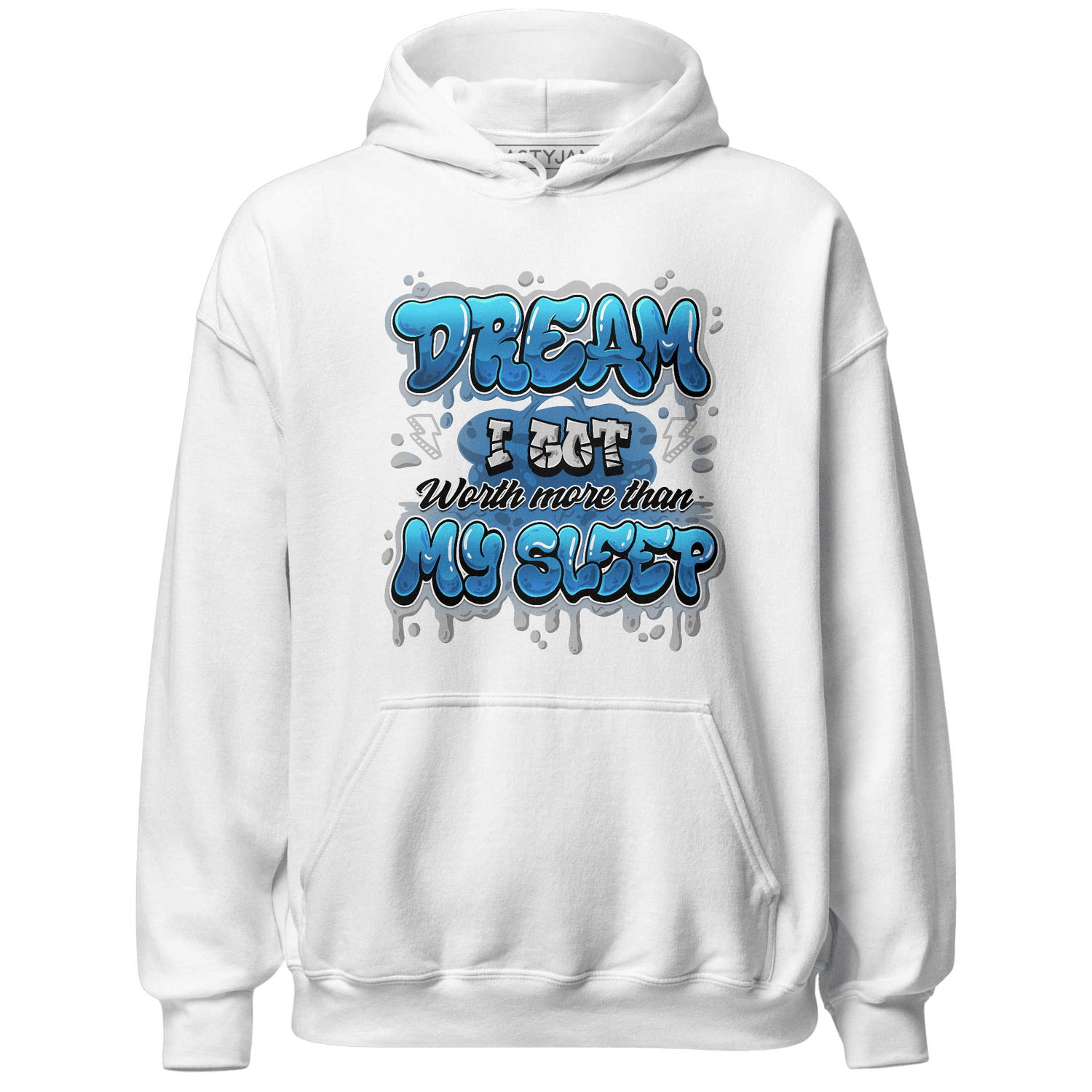 Industrial Blue 4s Hoodie Match Dream Over Rest - NastyJamz