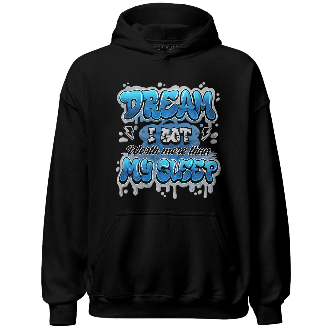 Industrial Blue 4s Hoodie Match Dream Over Rest - NastyJamz