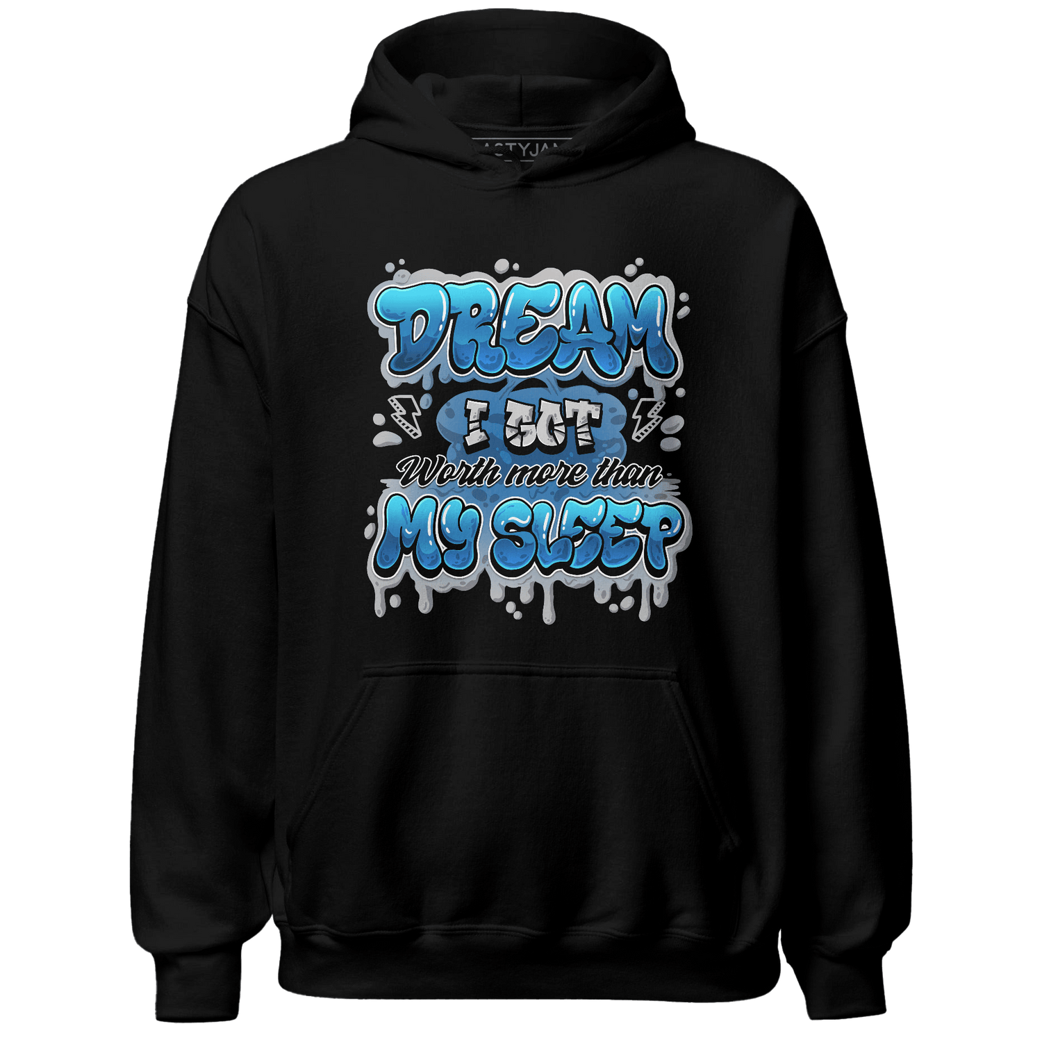 Industrial Blue 4s Hoodie Match Dream Over Rest - NastyJamz