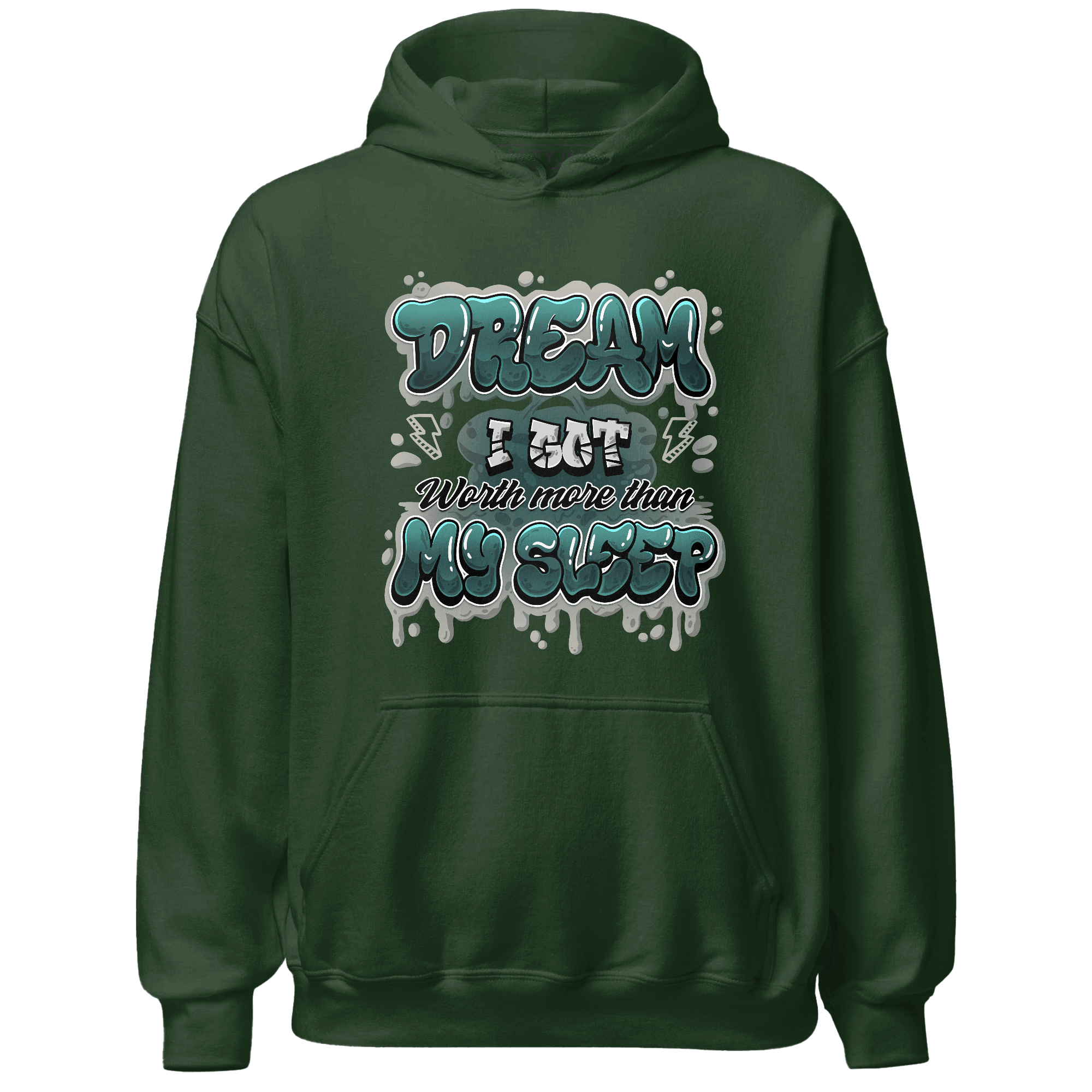 Oxidized Green 4s Hoodie Match Dream Over Rest - NastyJamz