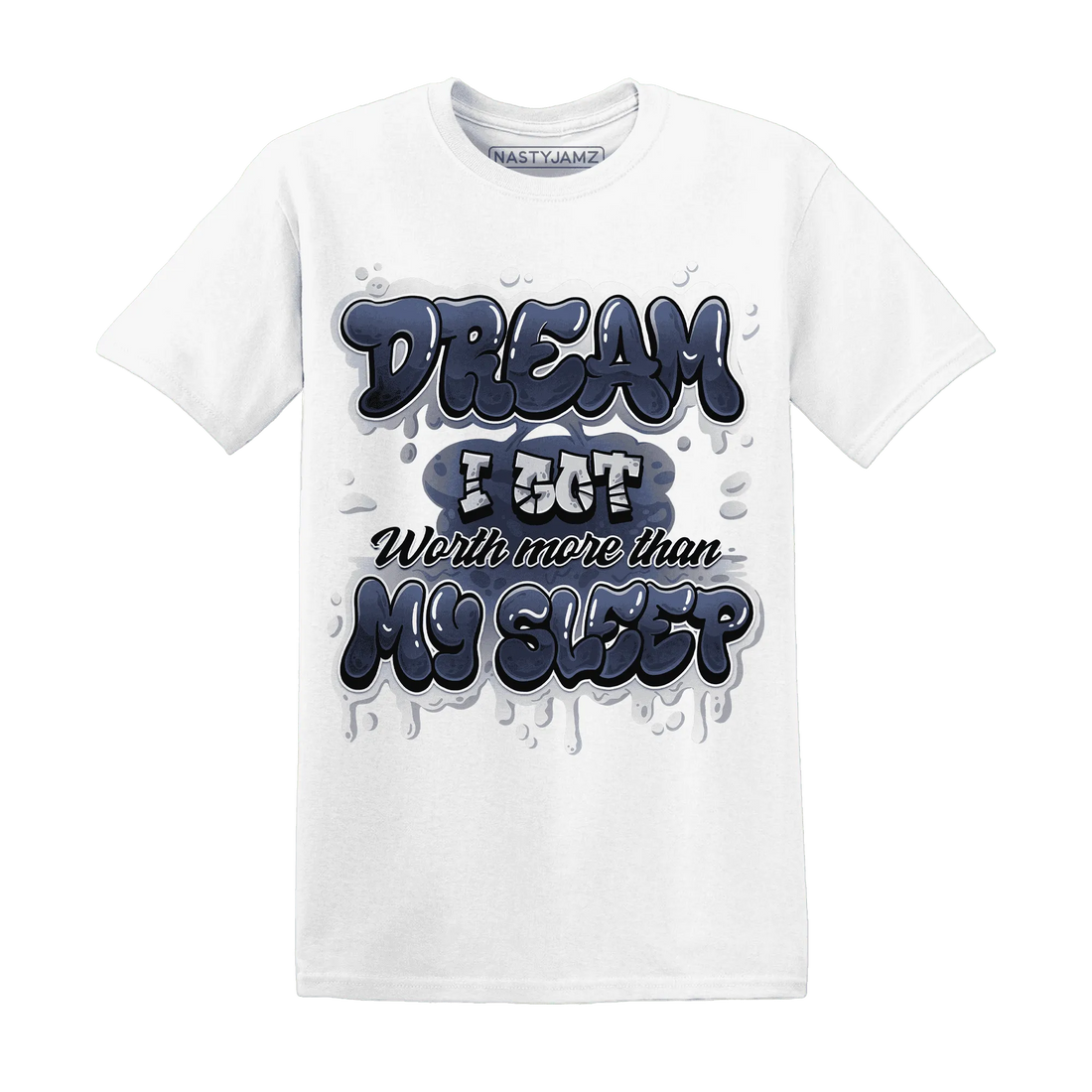 White-Navy-6s-T-Shirt-Match-Dream-Over-Rest