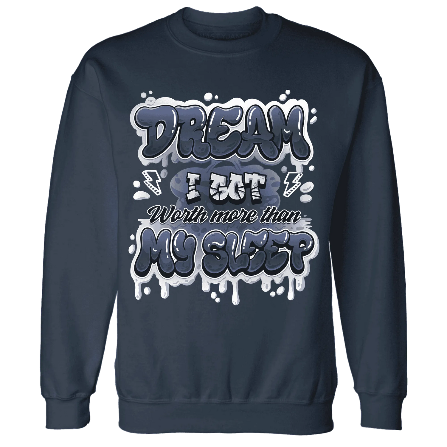 White-Navy-6s-Sweatshirt-Match-Dream-Over-Rest