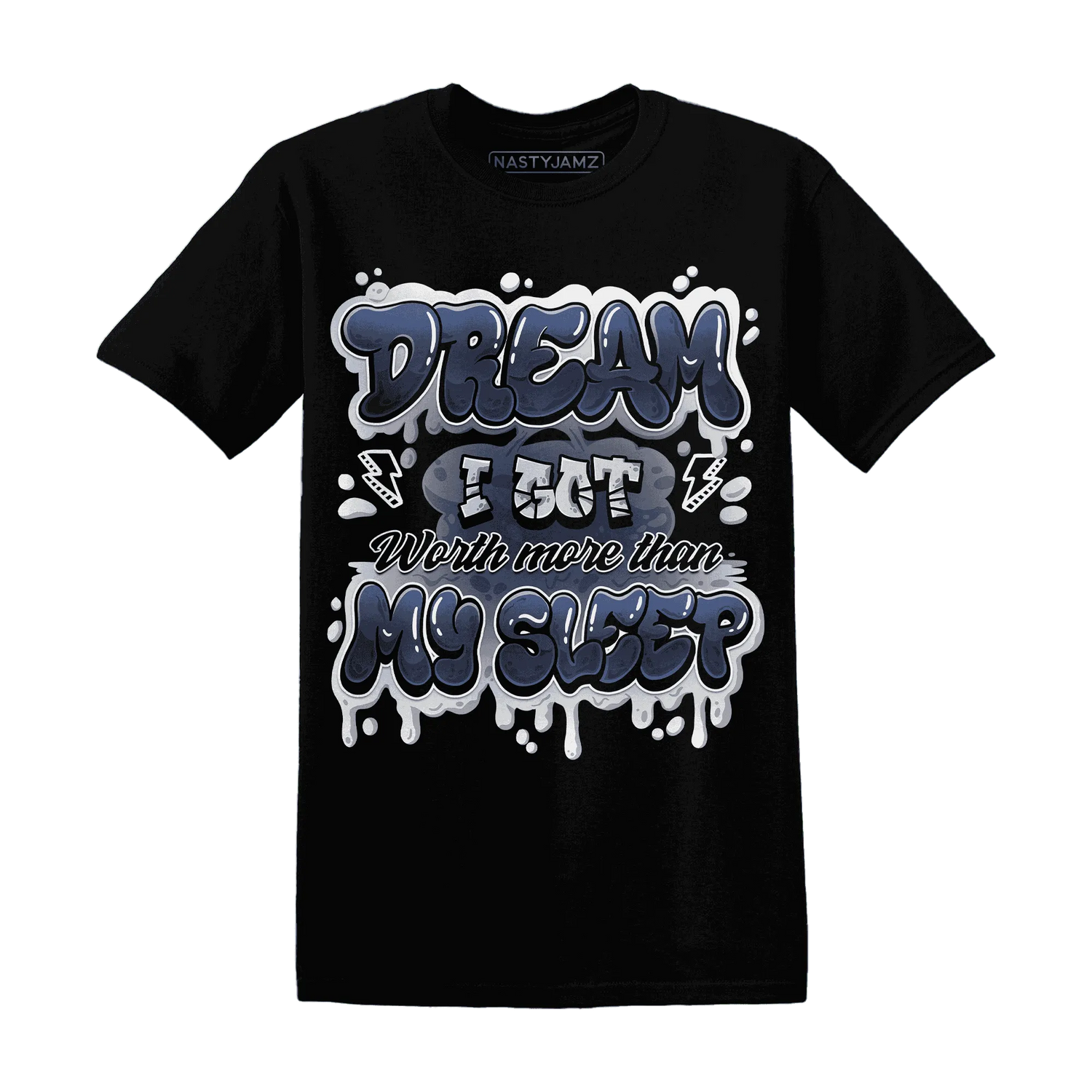 White-Navy-6s-T-Shirt-Match-Dream-Over-Rest