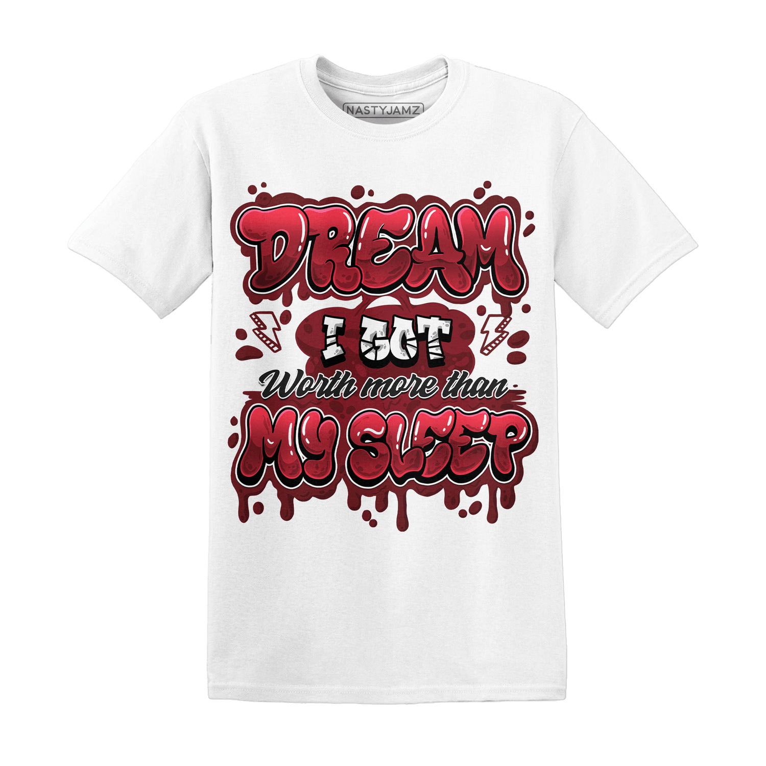 Cherry 12s T Shirt Match Dream Over Rest - NastyJamz